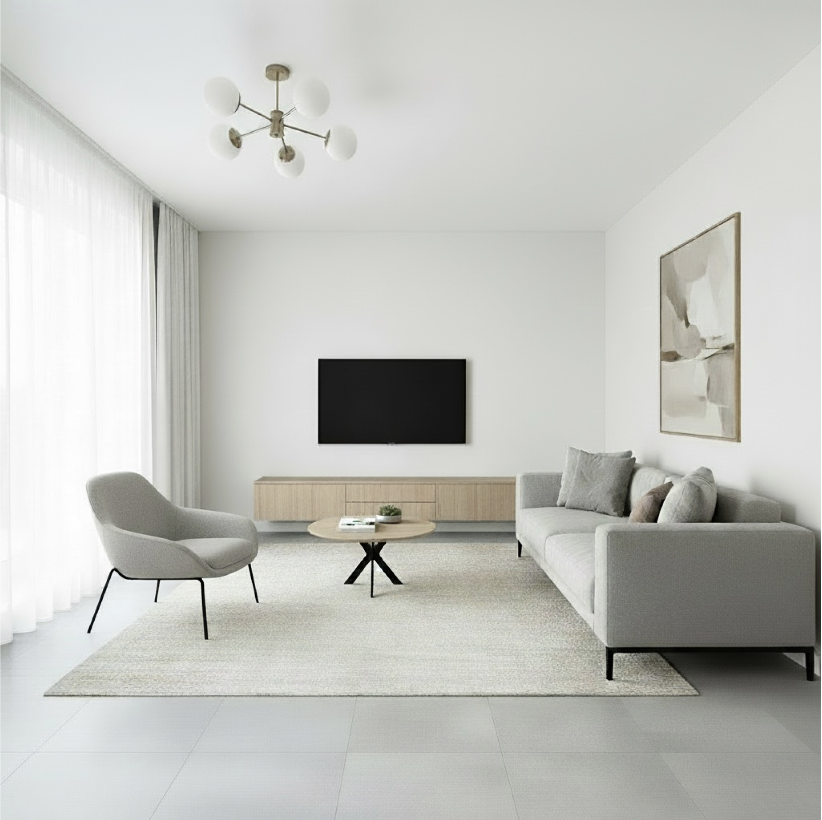 Кухня и тумба в гостиную ЖК Северный берег