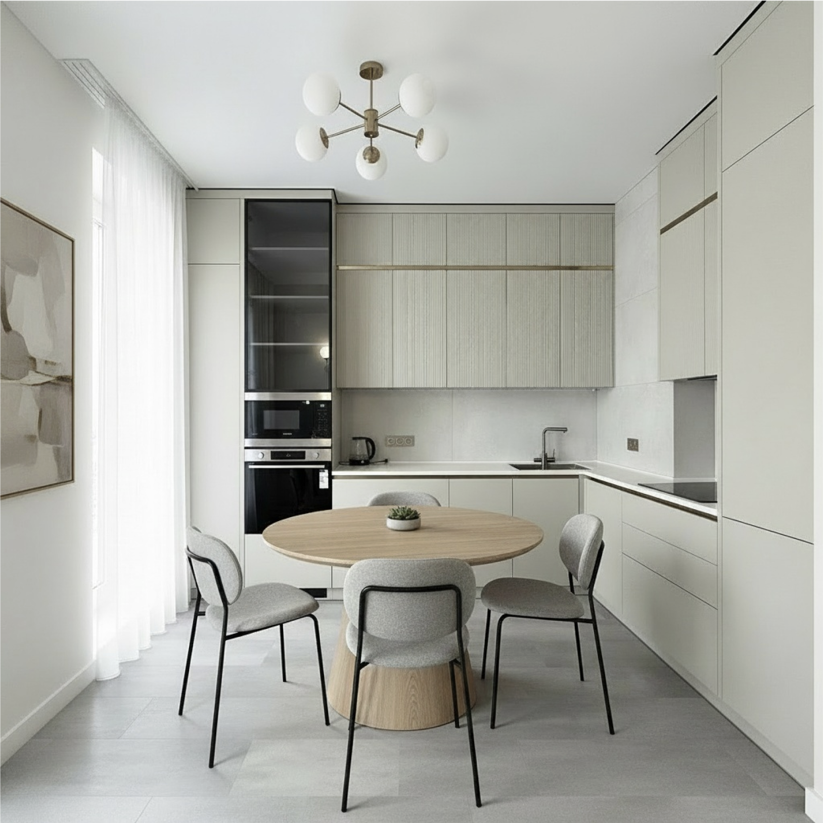 Обложка проекта: Кухня и тумба в гостиную ЖК Северный берег