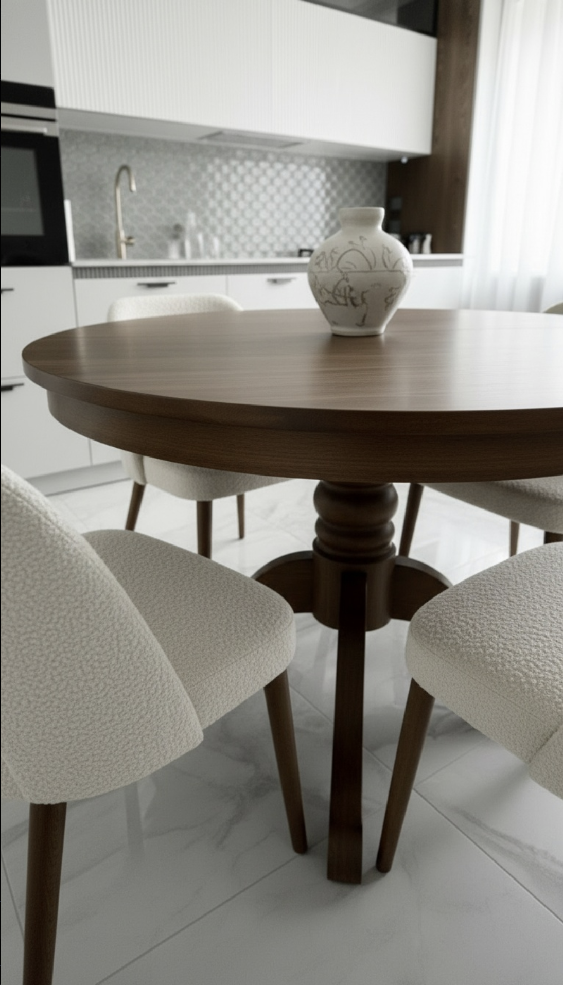 Кухня и обеденный стол ЖК Мята