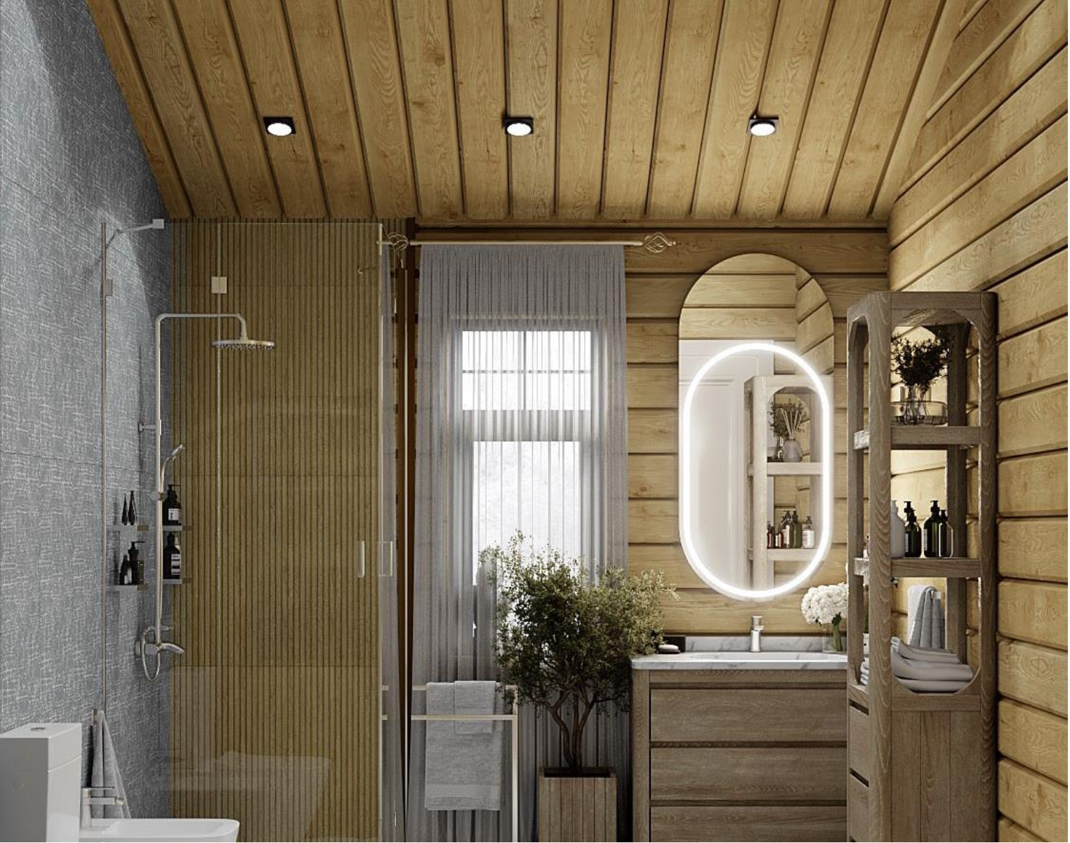 Шкафы для дома из бруса