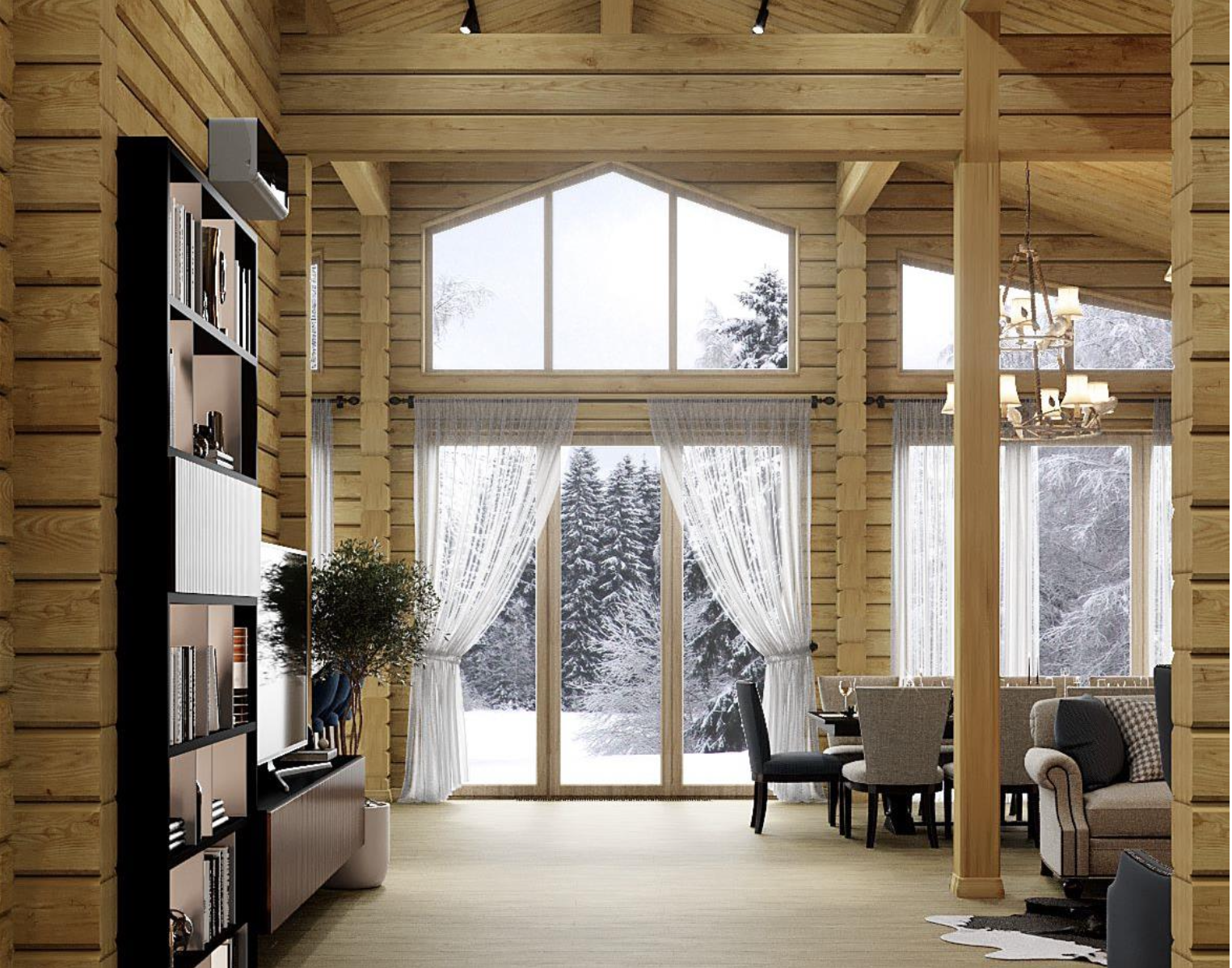 Шкафы для дома из бруса