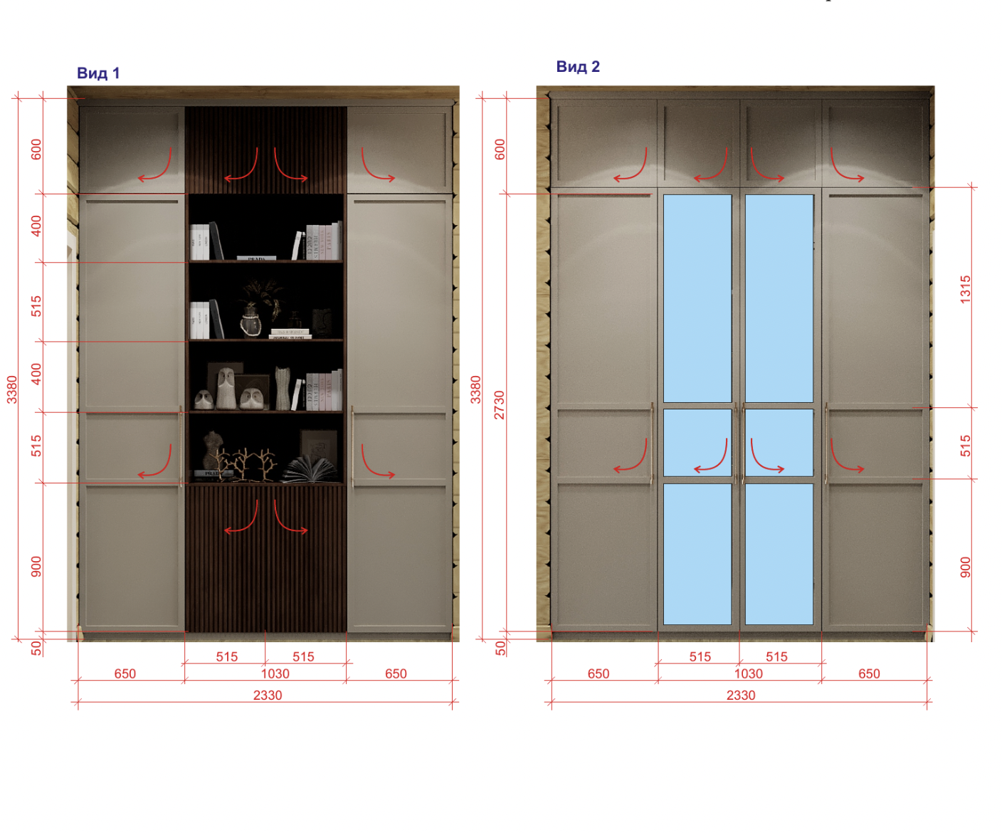 Шкафы для дома из бруса