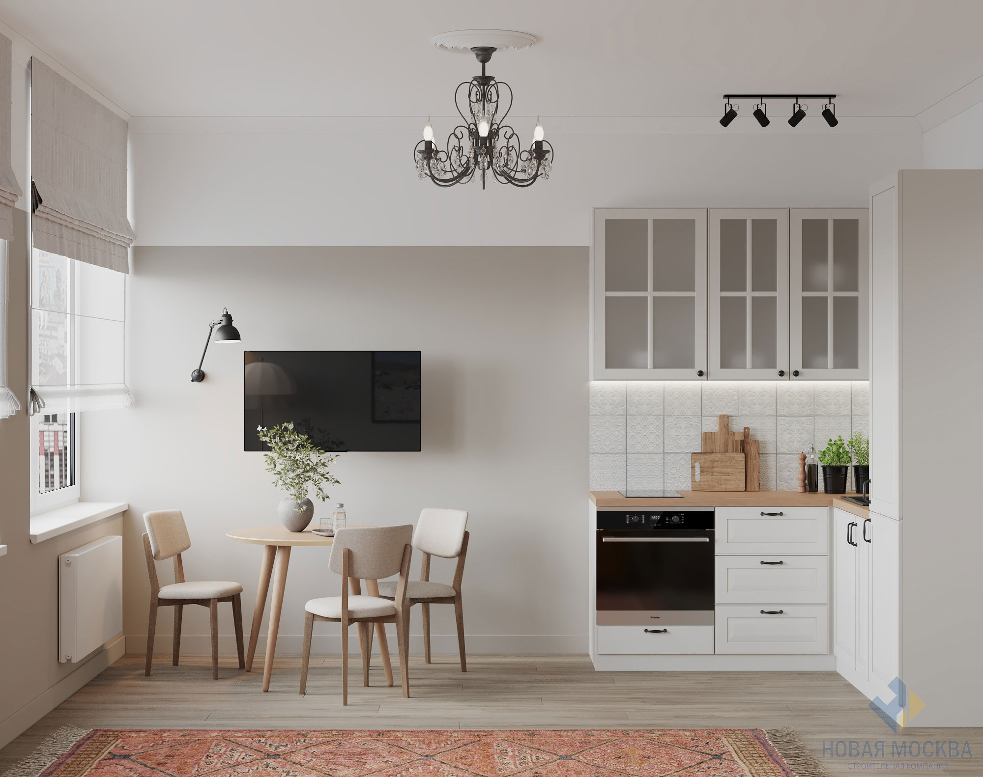 Дизайн квартиры-студии по адресу: проспект Магеллана, дом 3