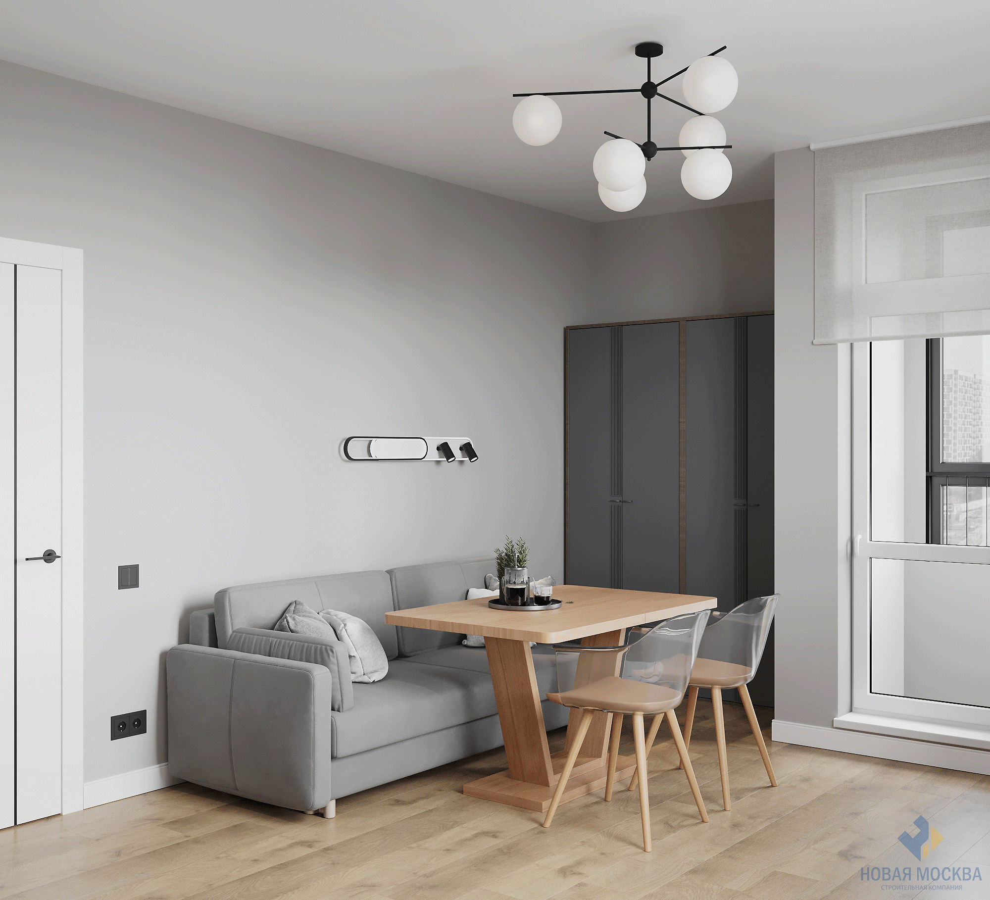 Дизайн двухкомнатной квартиры по адресу: проспект Куприна, дом 3, корпус А