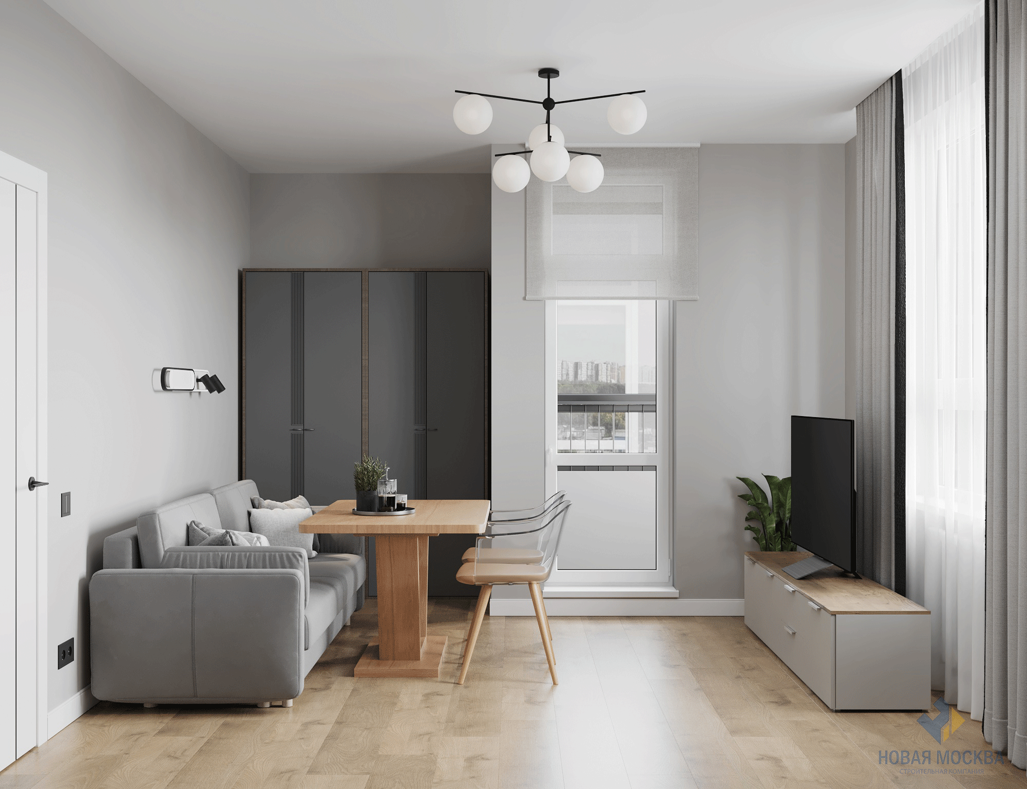 Обложка проекта: Дизайн двухкомнатной квартиры по адресу: проспект Куприна, дом 3, корпус А