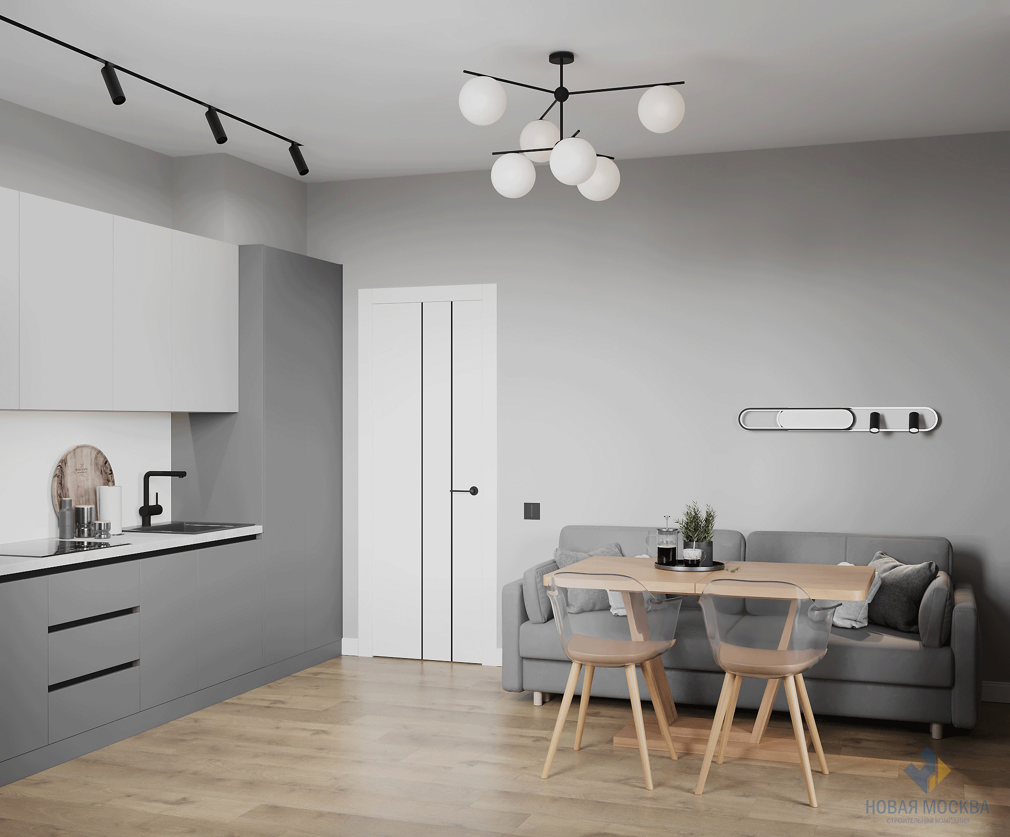 Дизайн двухкомнатной квартиры по адресу: проспект Куприна, дом 3, корпус А