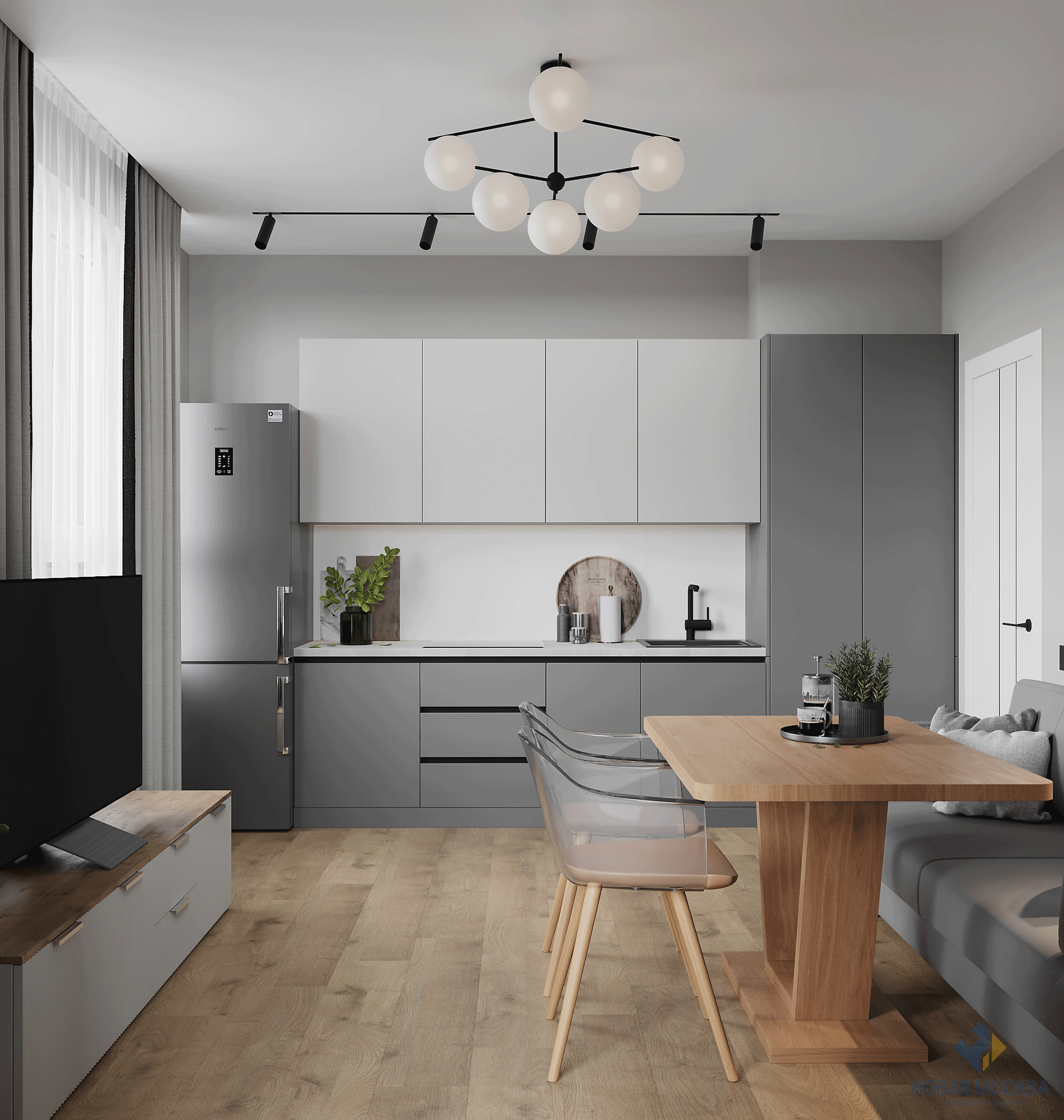 Дизайн двухкомнатной квартиры по адресу: проспект Куприна, дом 3, корпус А