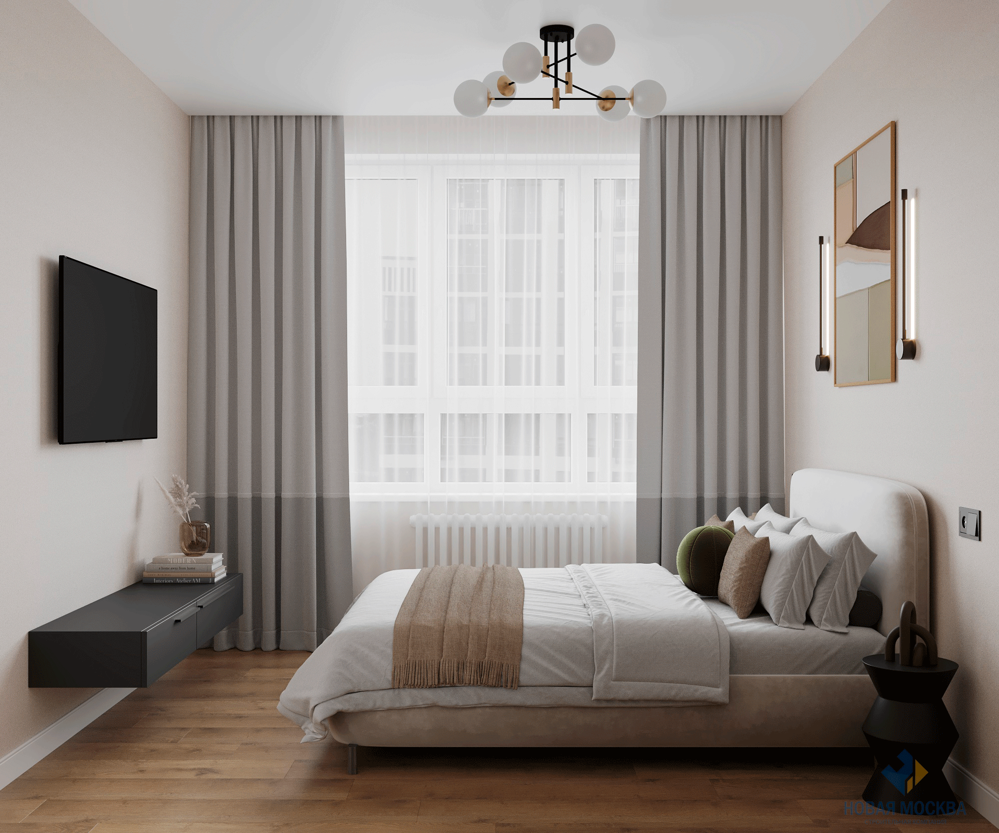 Дизайн двухкомнатной квартиры по адресу: проспект Куприна, дом 3, корпус А