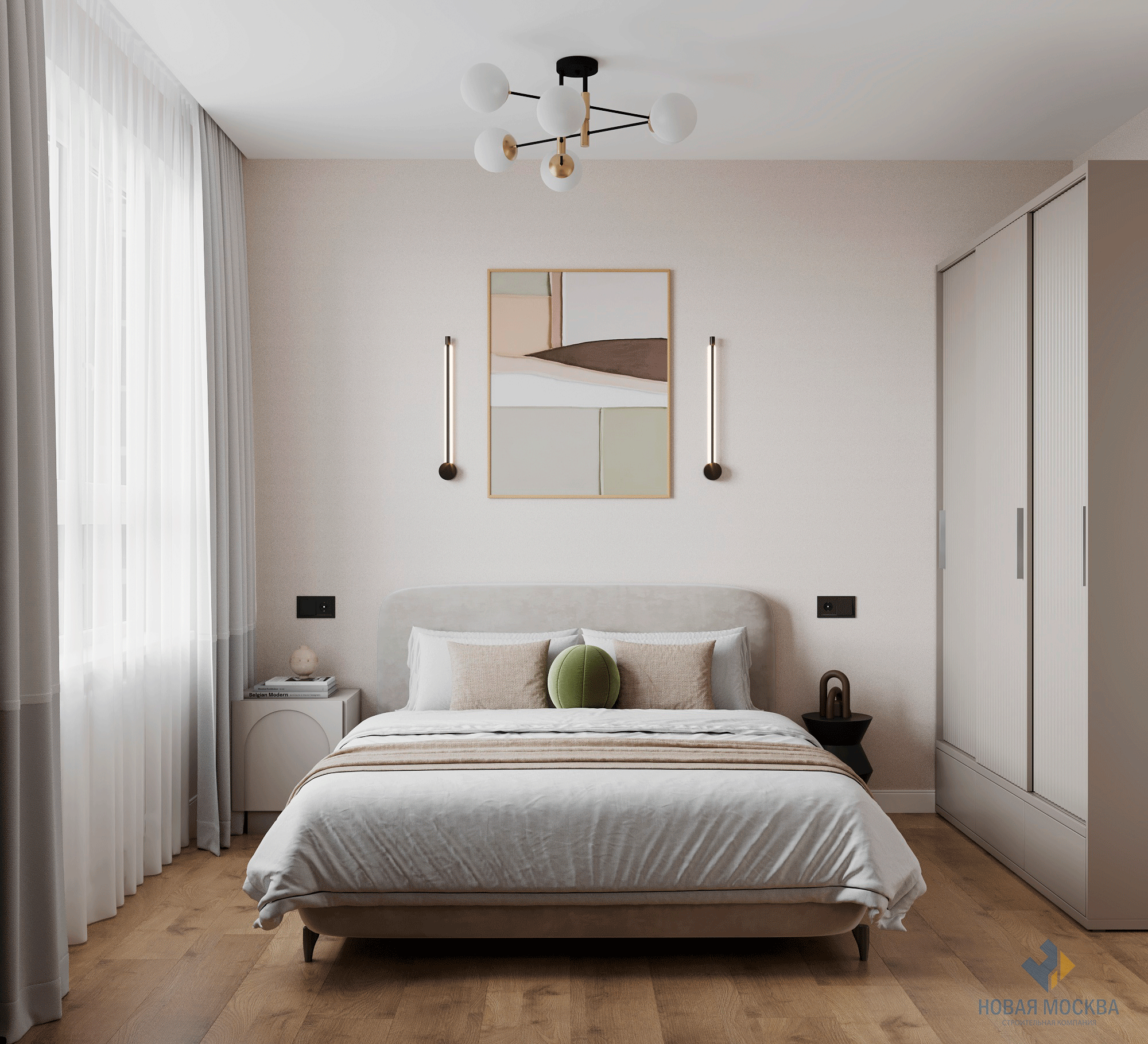 Дизайн двухкомнатной квартиры по адресу: проспект Куприна, дом 3, корпус А