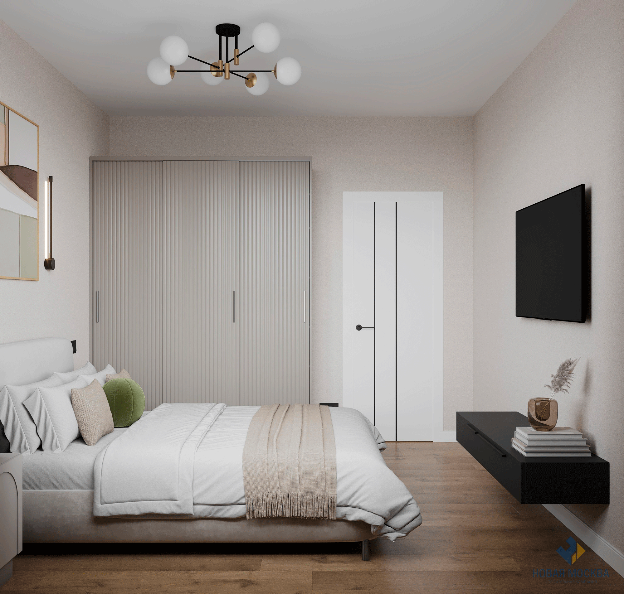 Дизайн двухкомнатной квартиры по адресу: проспект Куприна, дом 3, корпус А