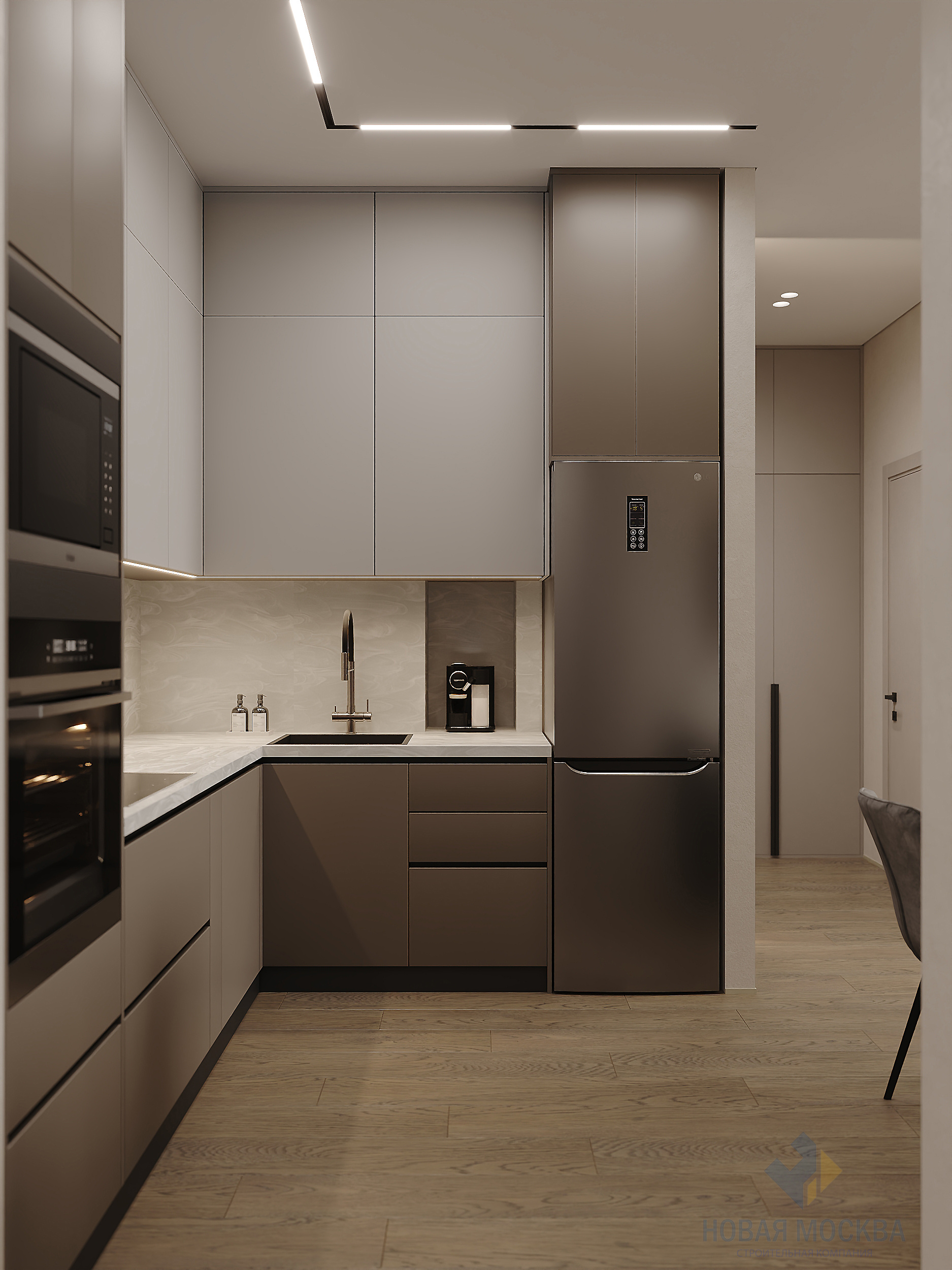 Обложка проекта: Дизайн трехкомнатной квартиры