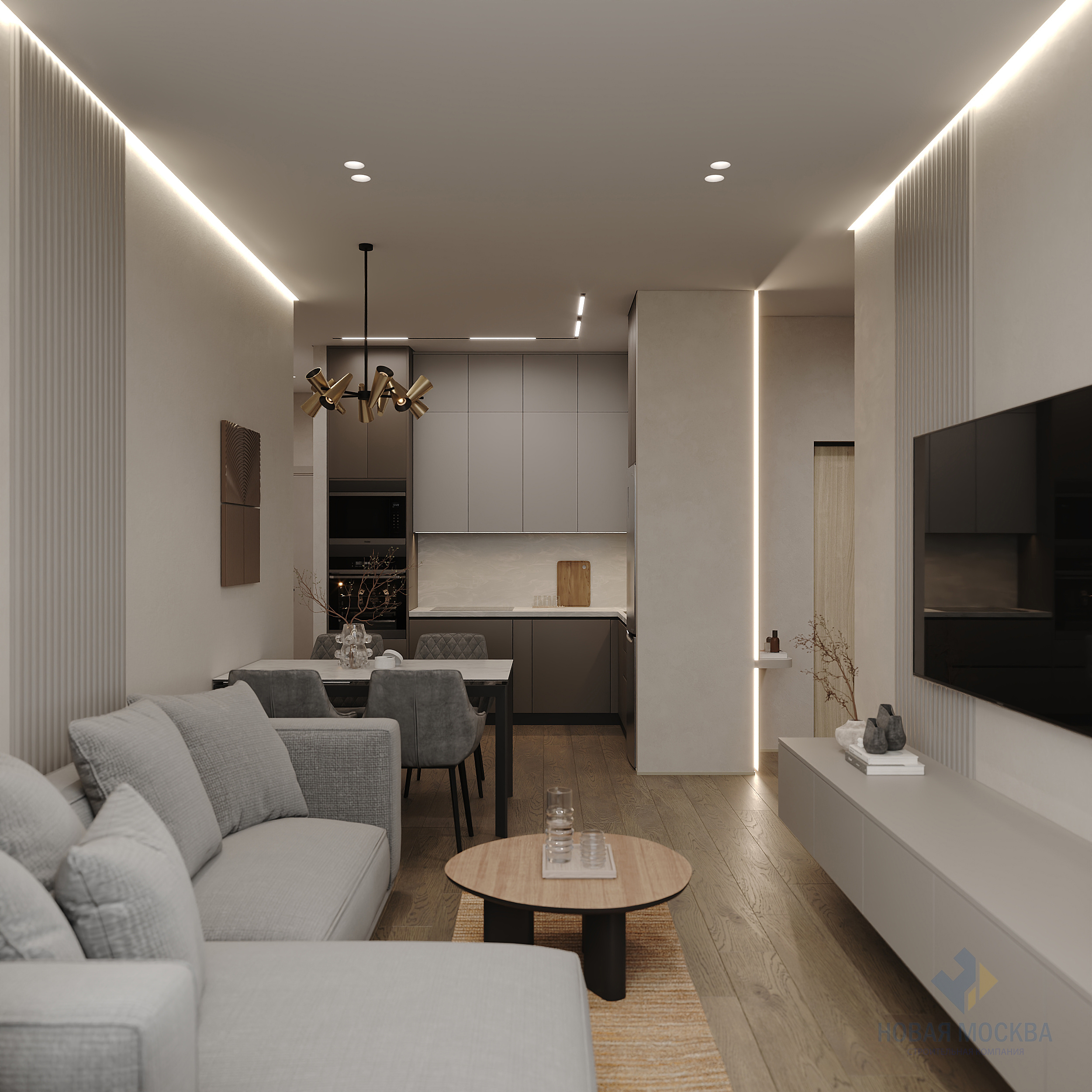 Дизайн трехкомнатной квартиры