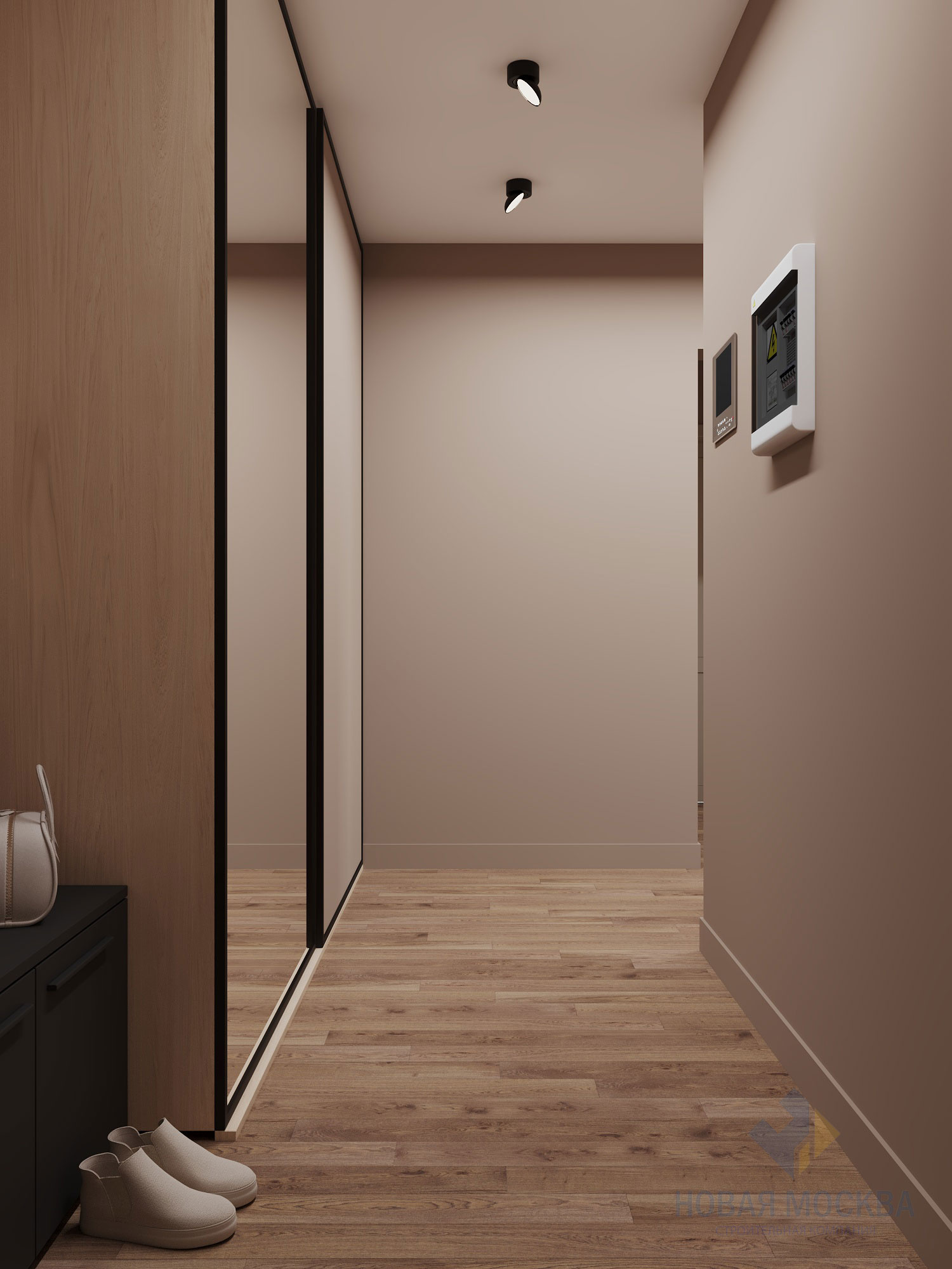 Дизайн трехкомнатной квартиры 74 кв.м