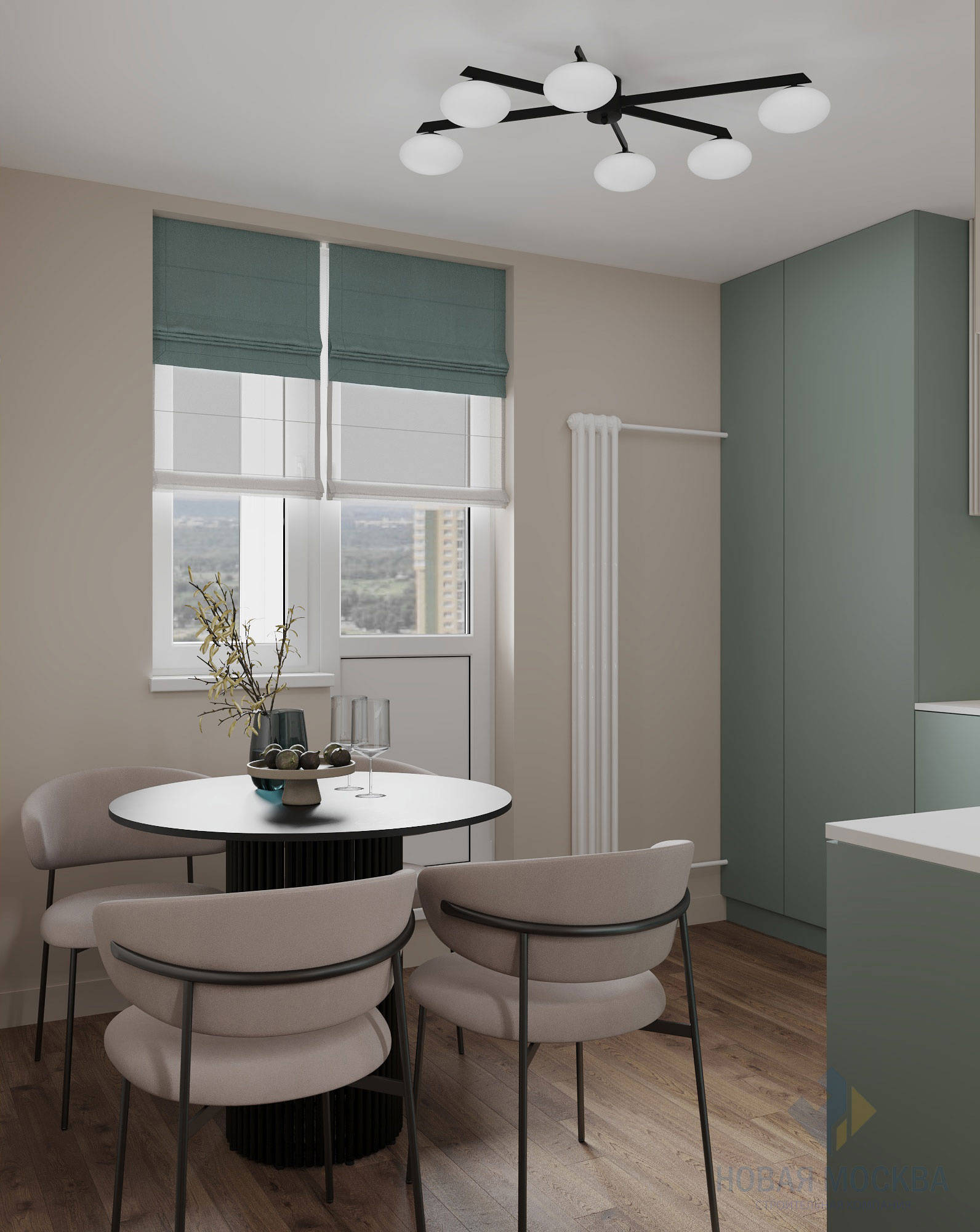 Дизайн трехкомнатной квартиры 74 кв.м