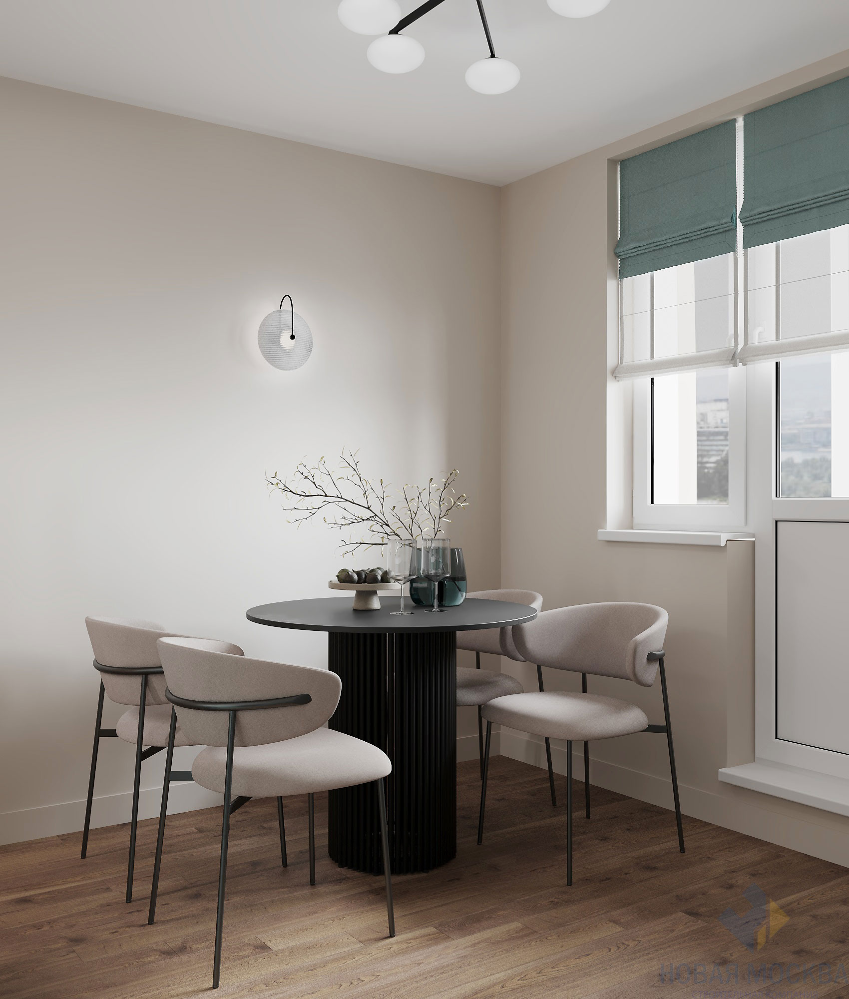 Дизайн трехкомнатной квартиры 74 кв.м