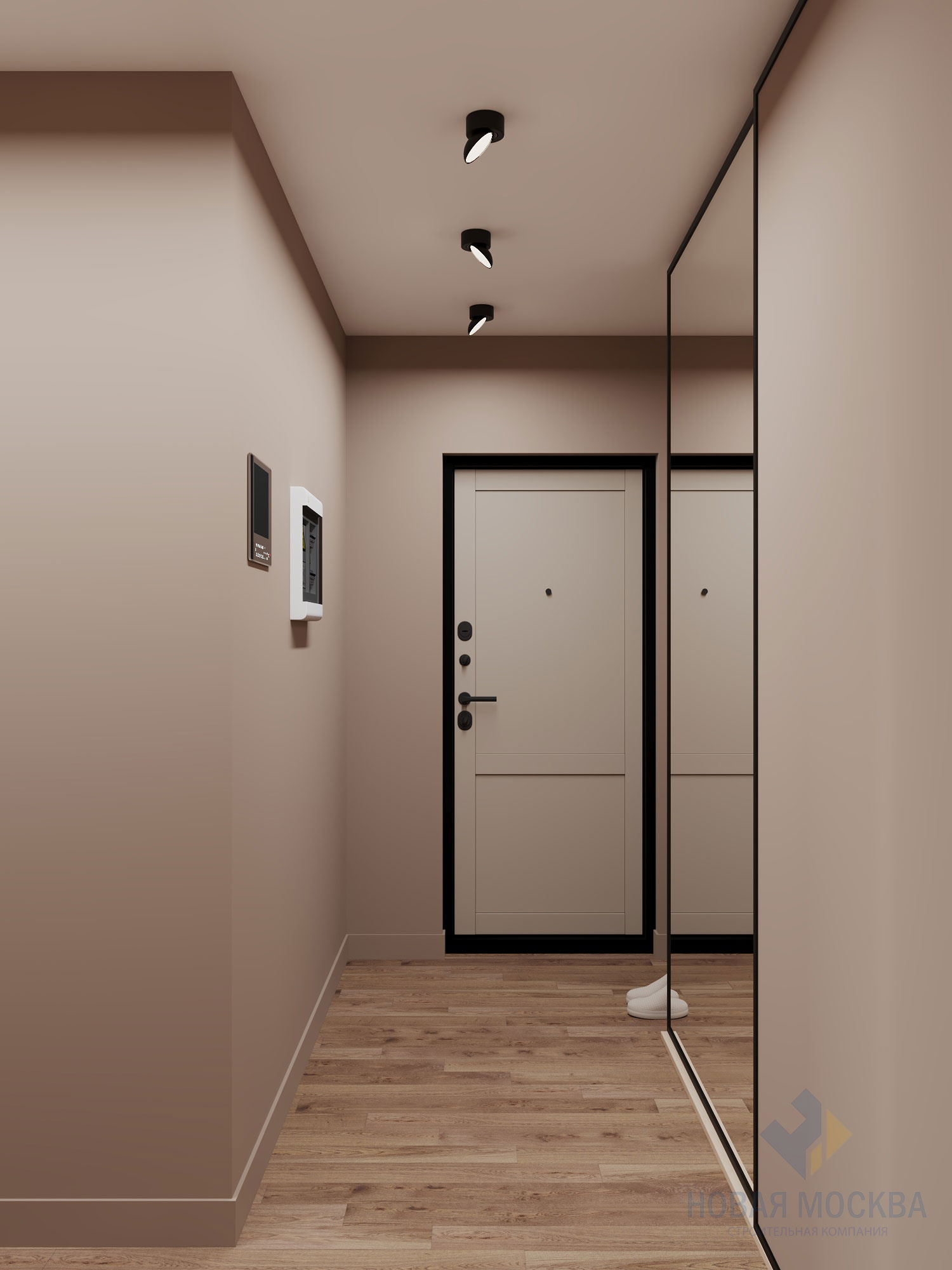 Дизайн трехкомнатной квартиры 74 кв.м