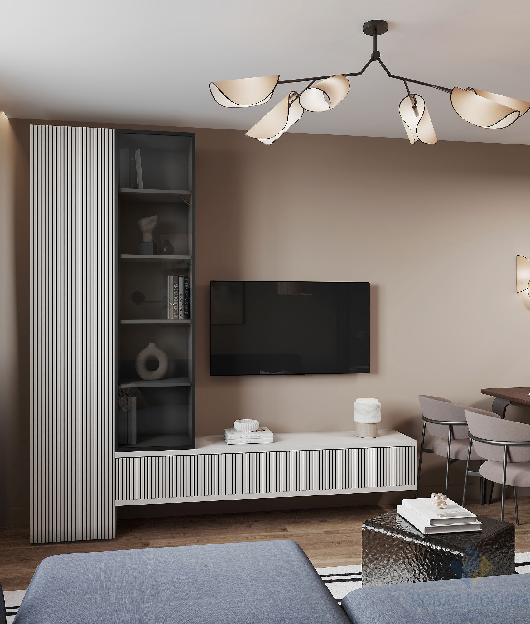 Дизайн трехкомнатной квартиры 74 кв.м