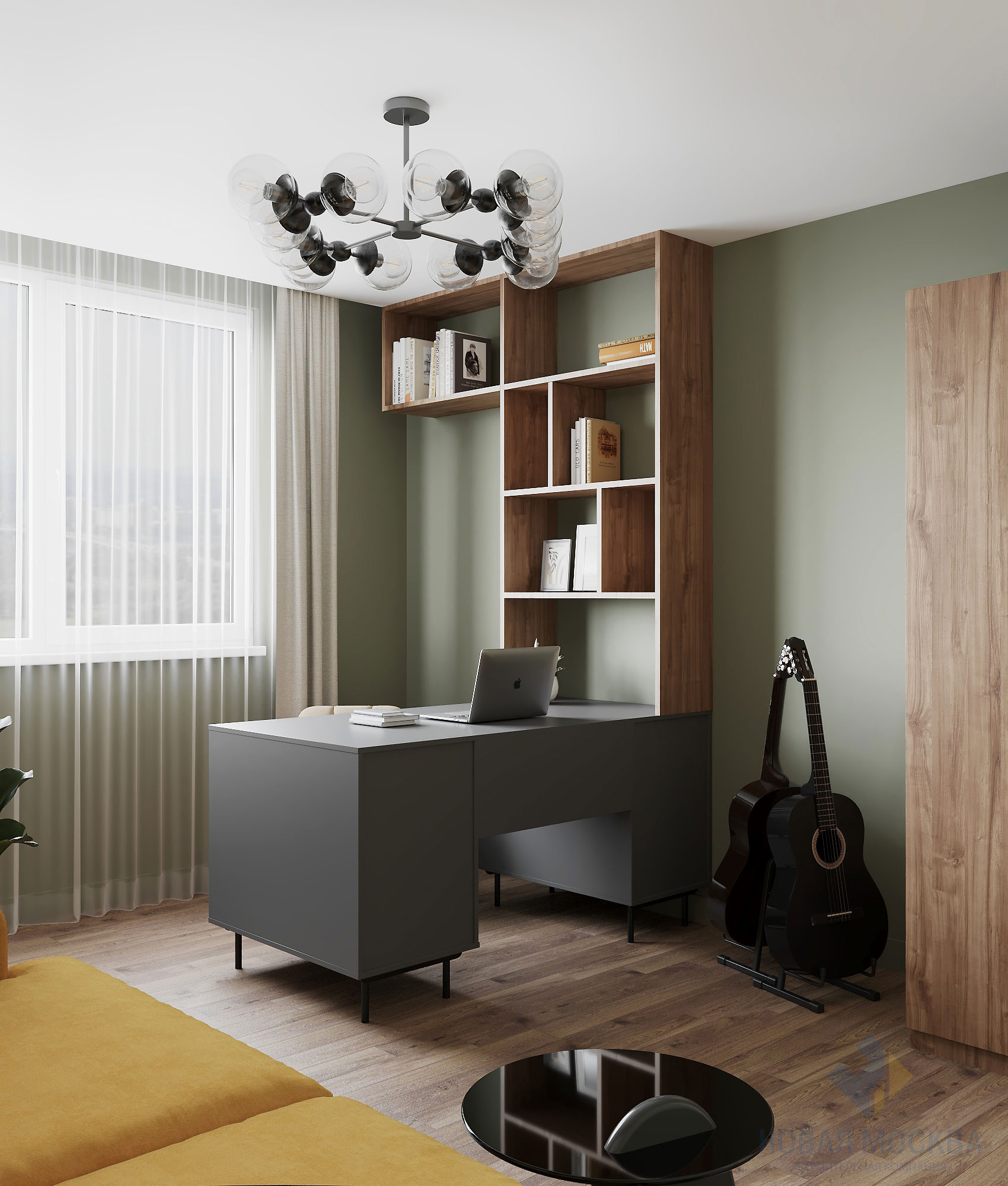 Дизайн трехкомнатной квартиры 74 кв.м