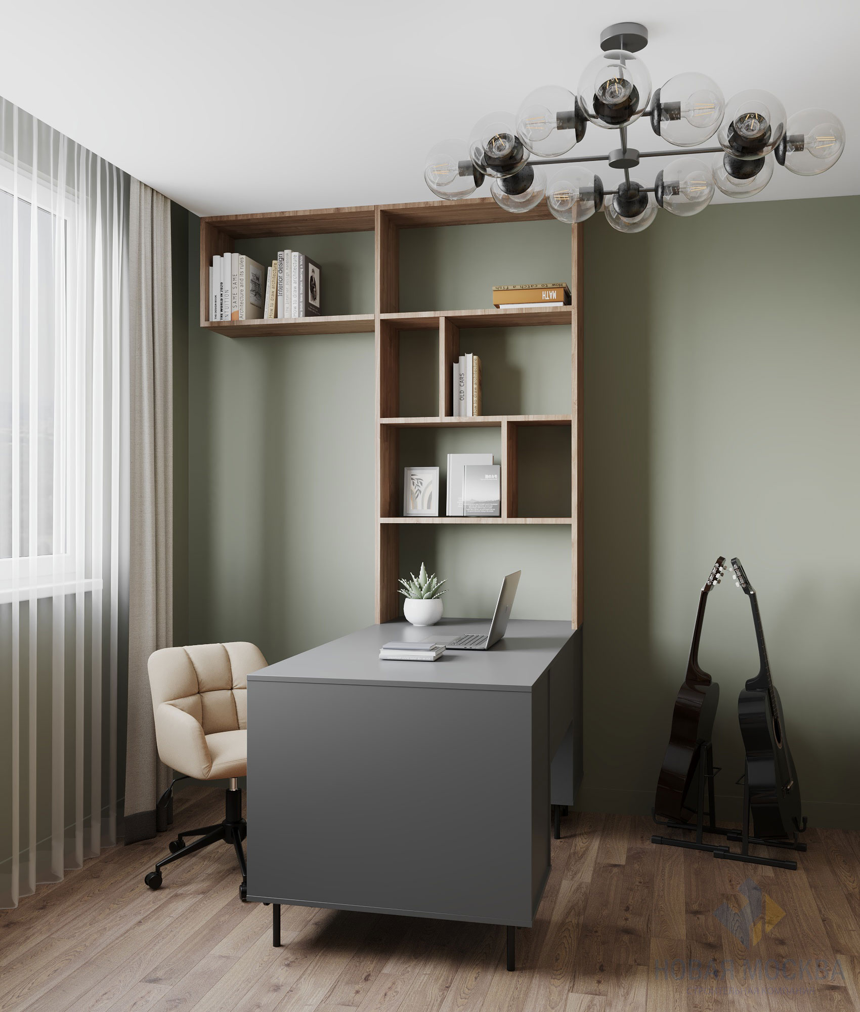 Дизайн трехкомнатной квартиры 74 кв.м