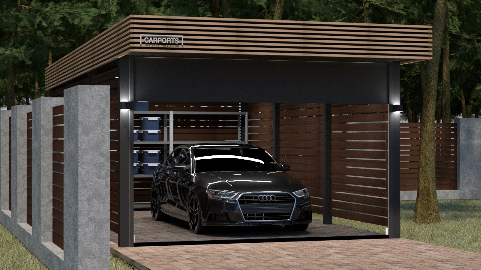 Обложка проекта: Автомобильный навес Carports 1.842