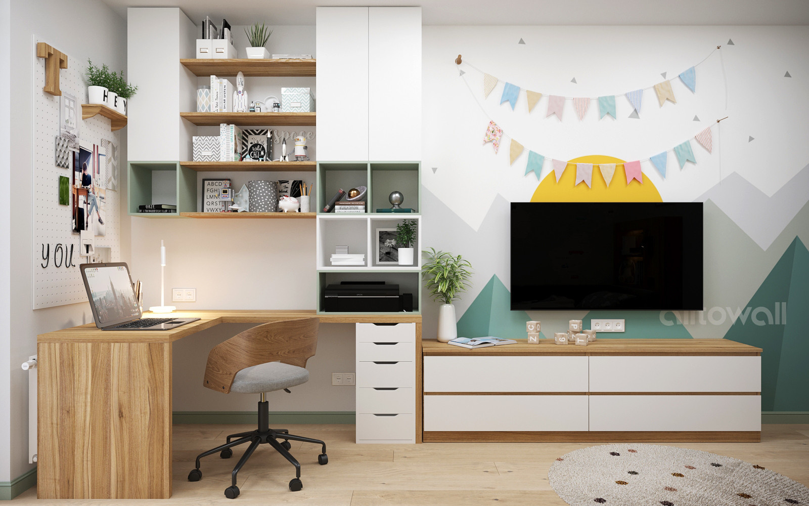 Зеленые акценты в ЖК на ул.Юбилейной