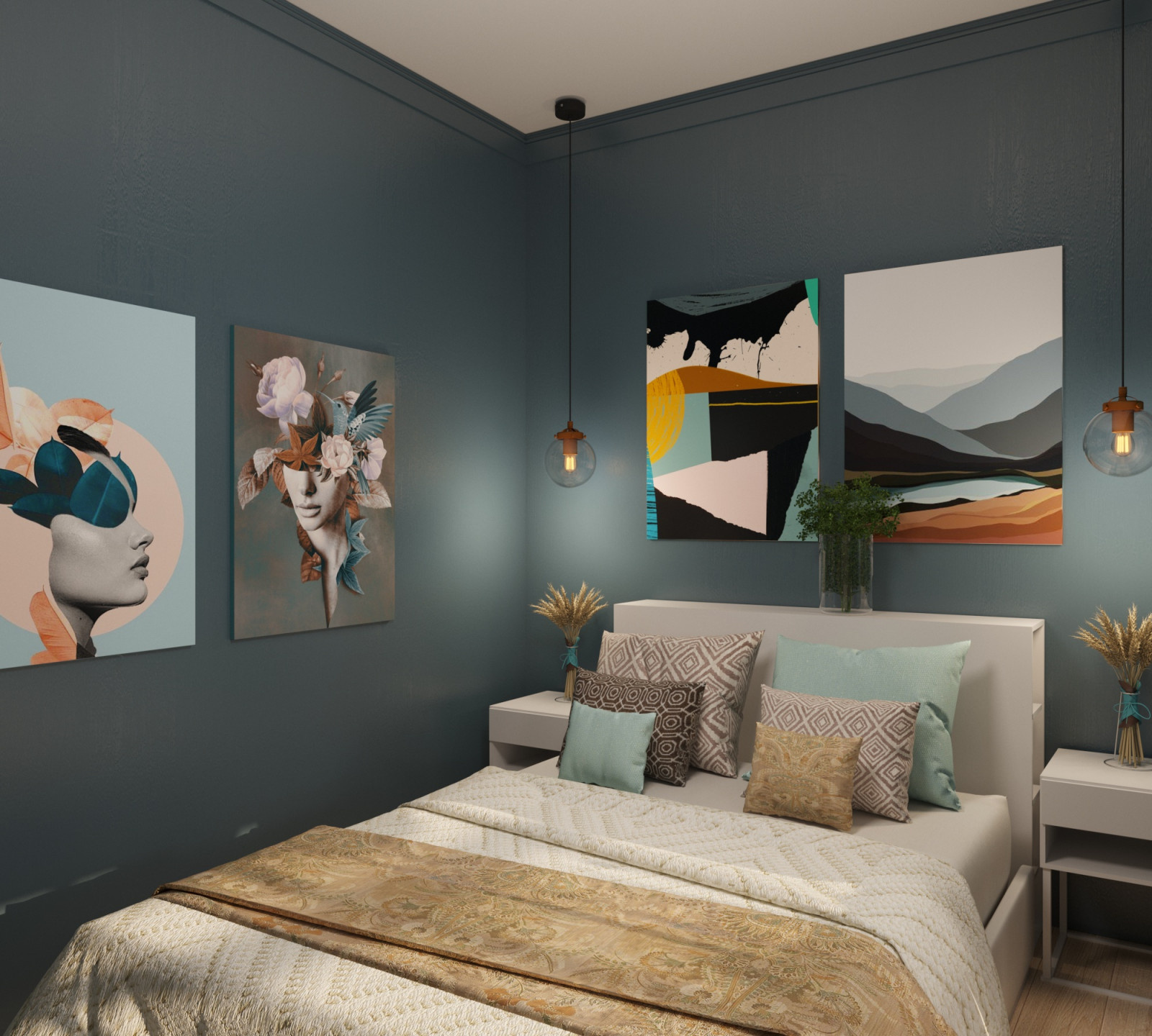 Apartment in the style of modern classics
