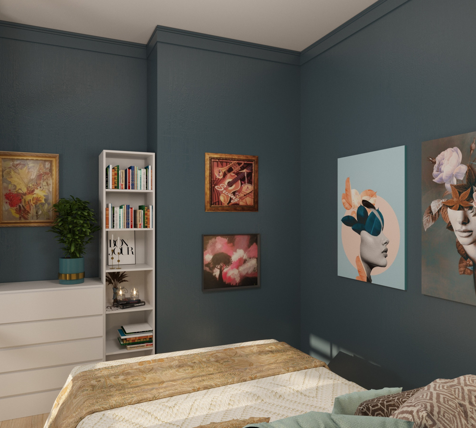 Apartment in the style of modern classics