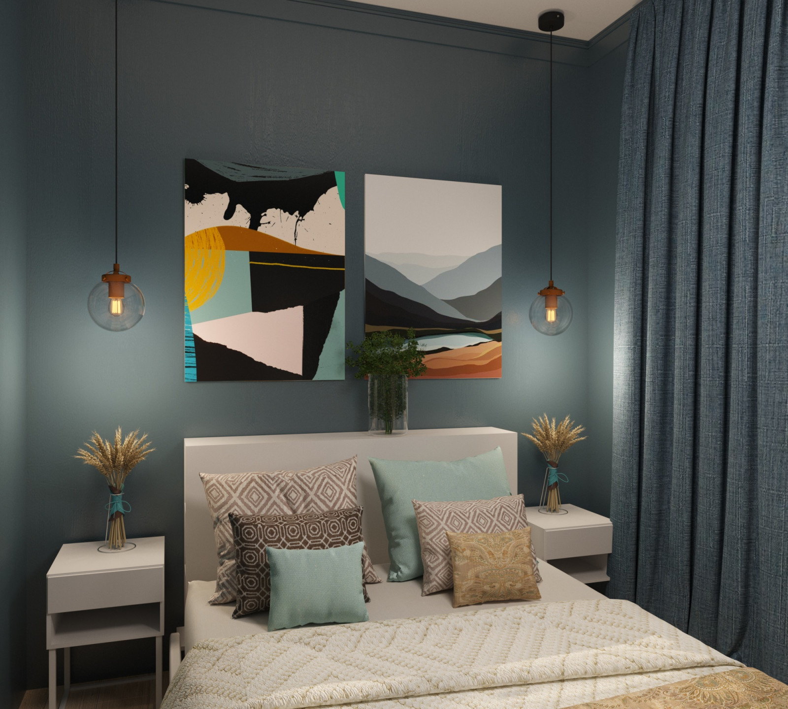 Apartment in the style of modern classics