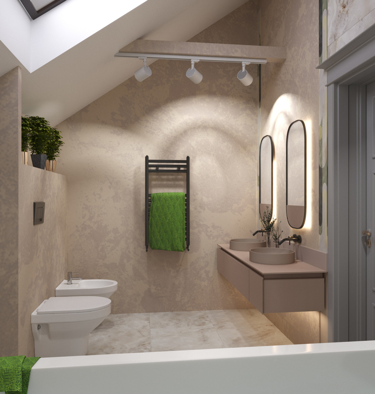 Contemporary two level cottage