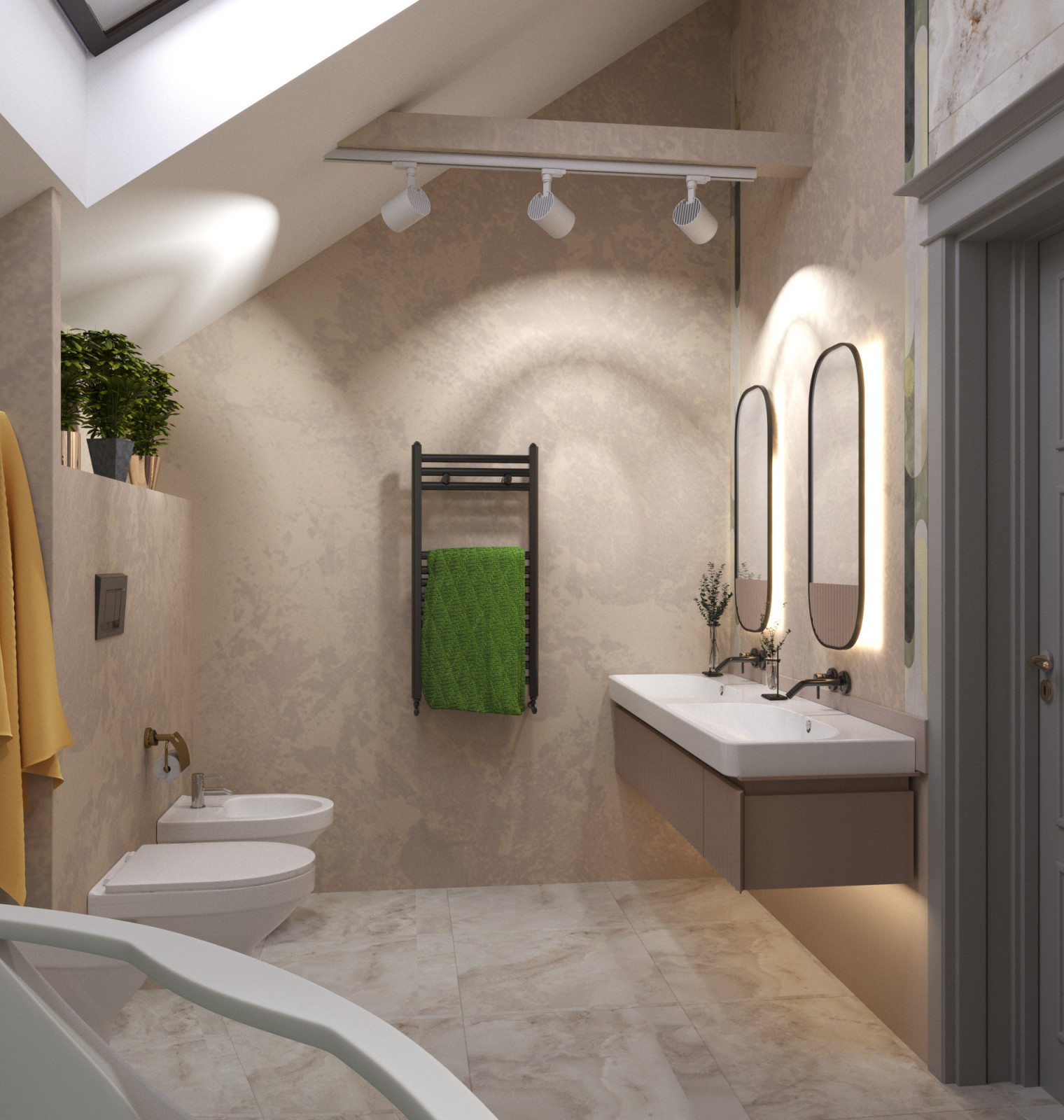 Contemporary two level cottage