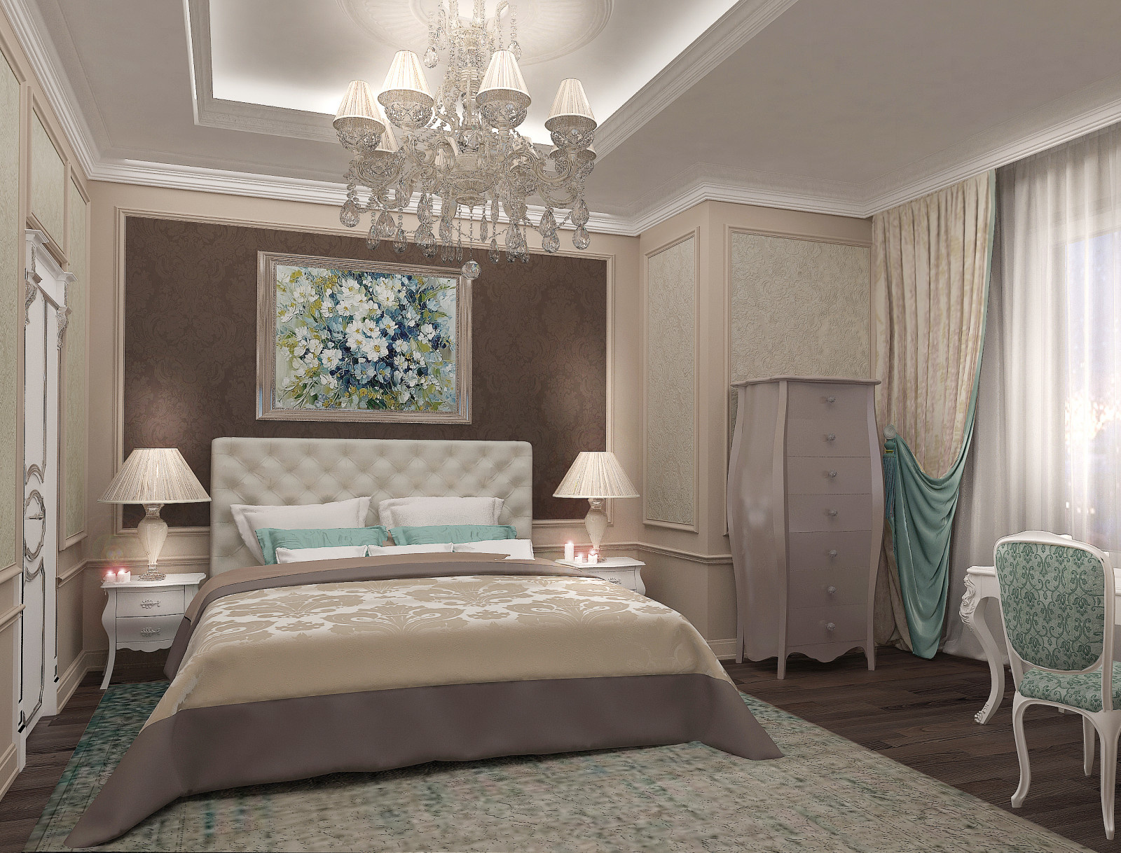 Квартира в классическом стиле 200м2.