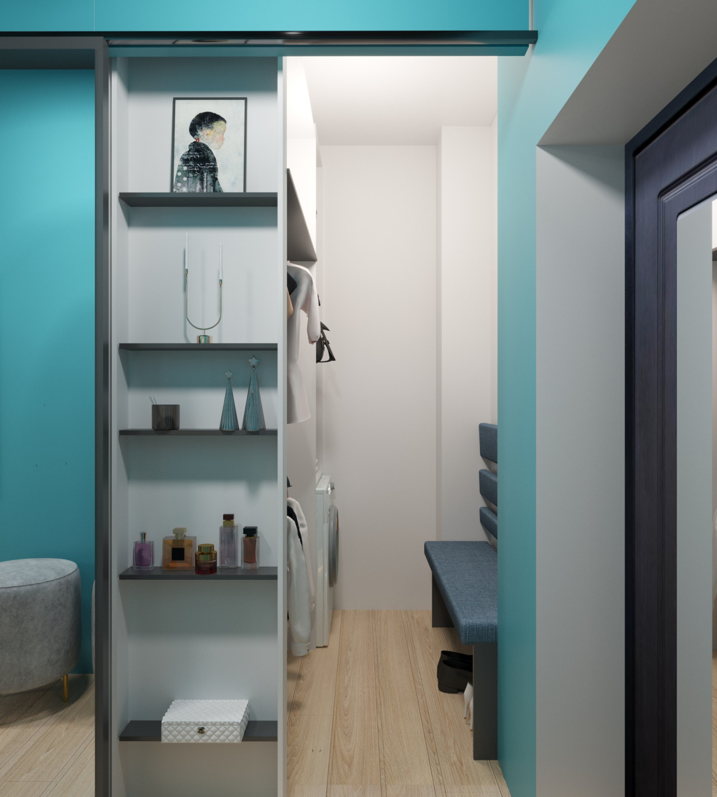 Apartment in the style of modern classics