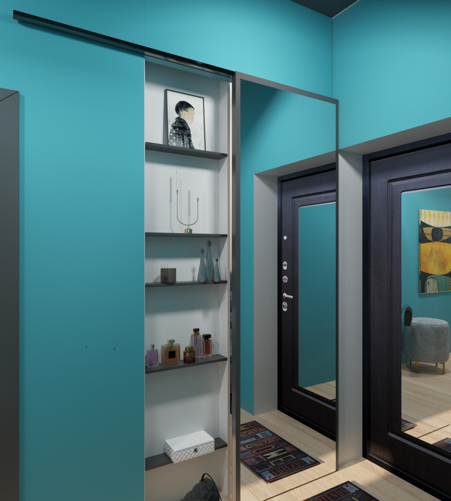 Apartment in the style of modern classics