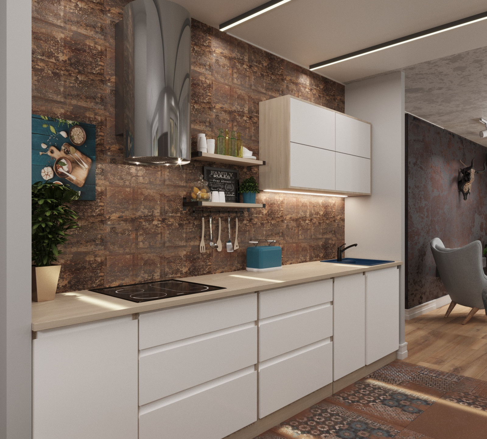 Industrial apartment