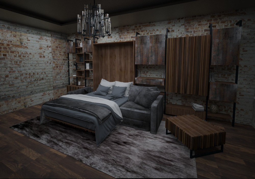 Кровать трансформер в стиле loft