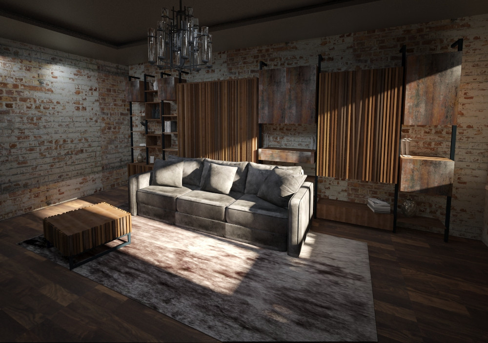 Кровать трансформер в стиле loft