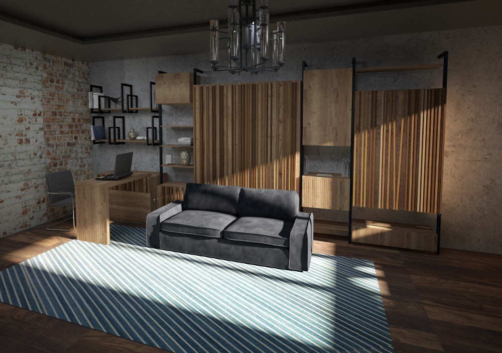 Кровать трансформер в стиле loft