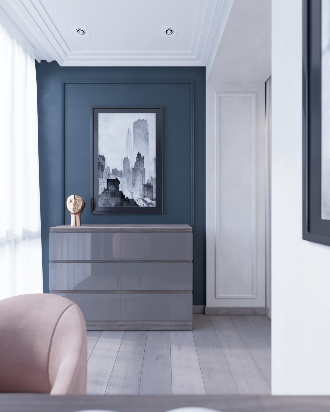 Дизайн интерьера квартиры. 168 кв.м. Soft contrasts.