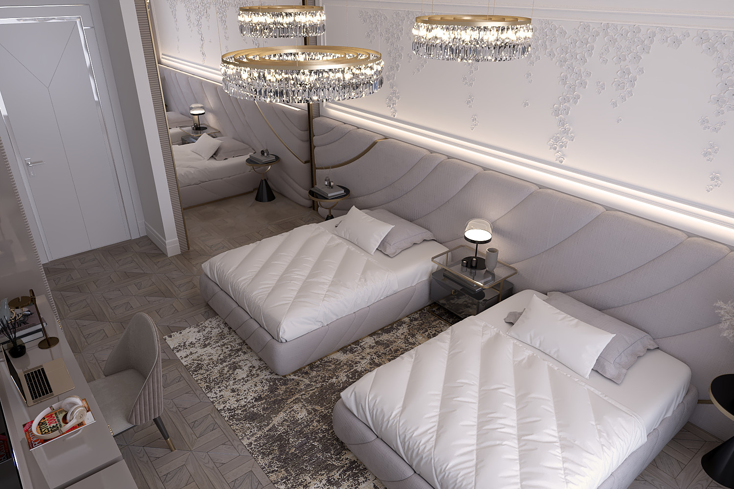 Дизайн интерьера "Детская девочек в ЖК "Grand Deluxe"