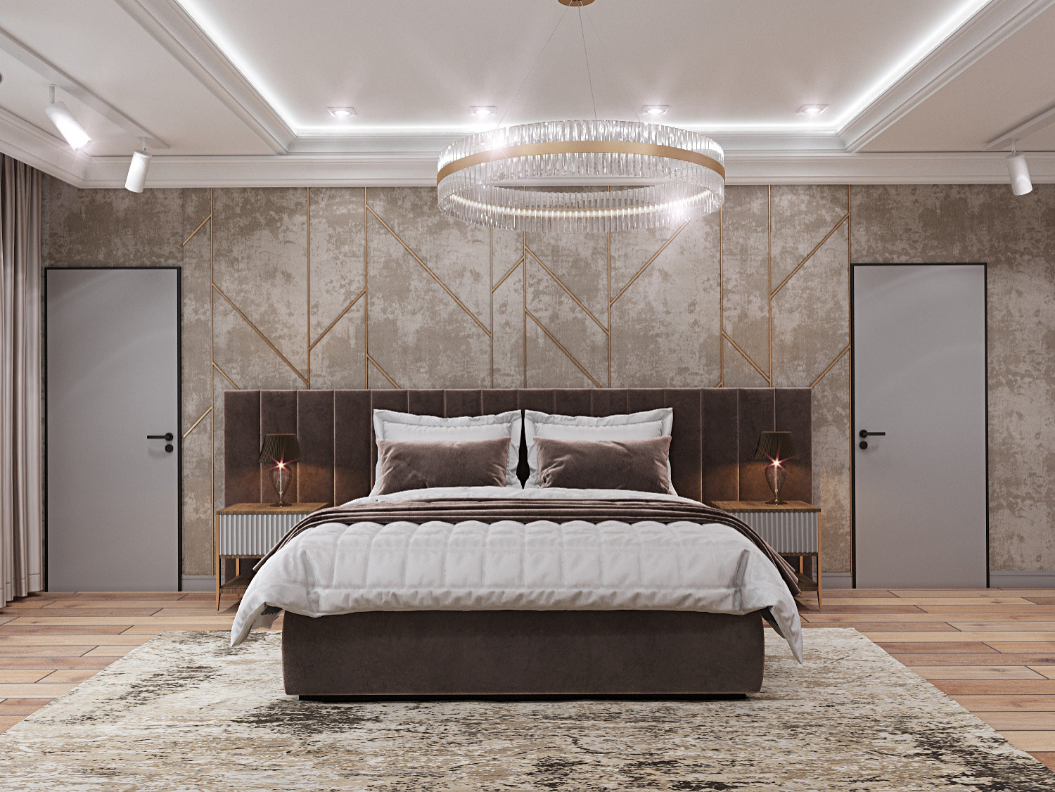 Ямное 550 м2, мастер-спальня