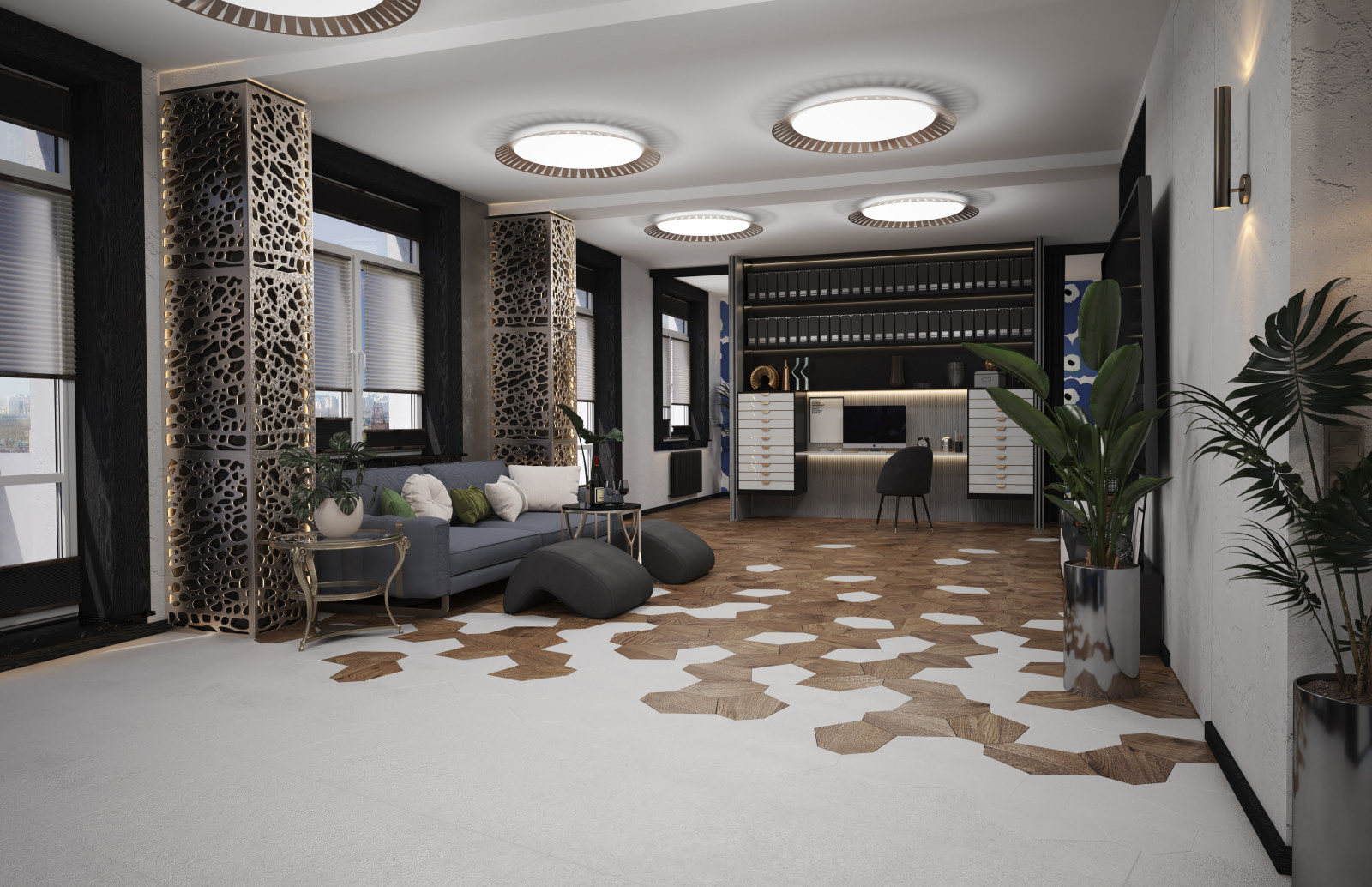 Квартира Опен спейс. 120 кв.м.