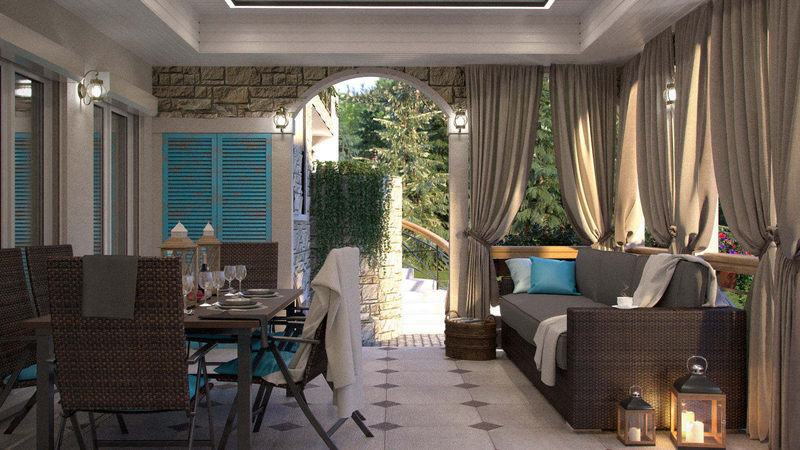 Veranda by the sea
