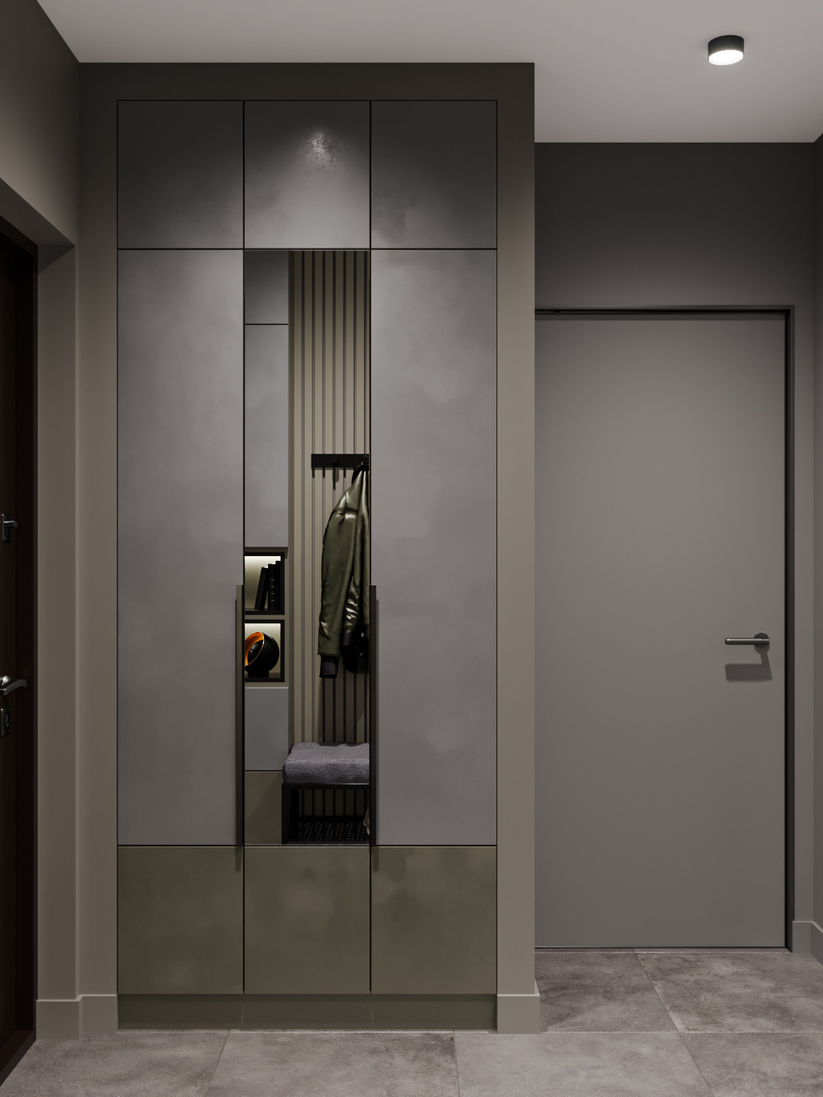 Blackflat. Квартира в ЖК Палаццио, 45 кв.м.