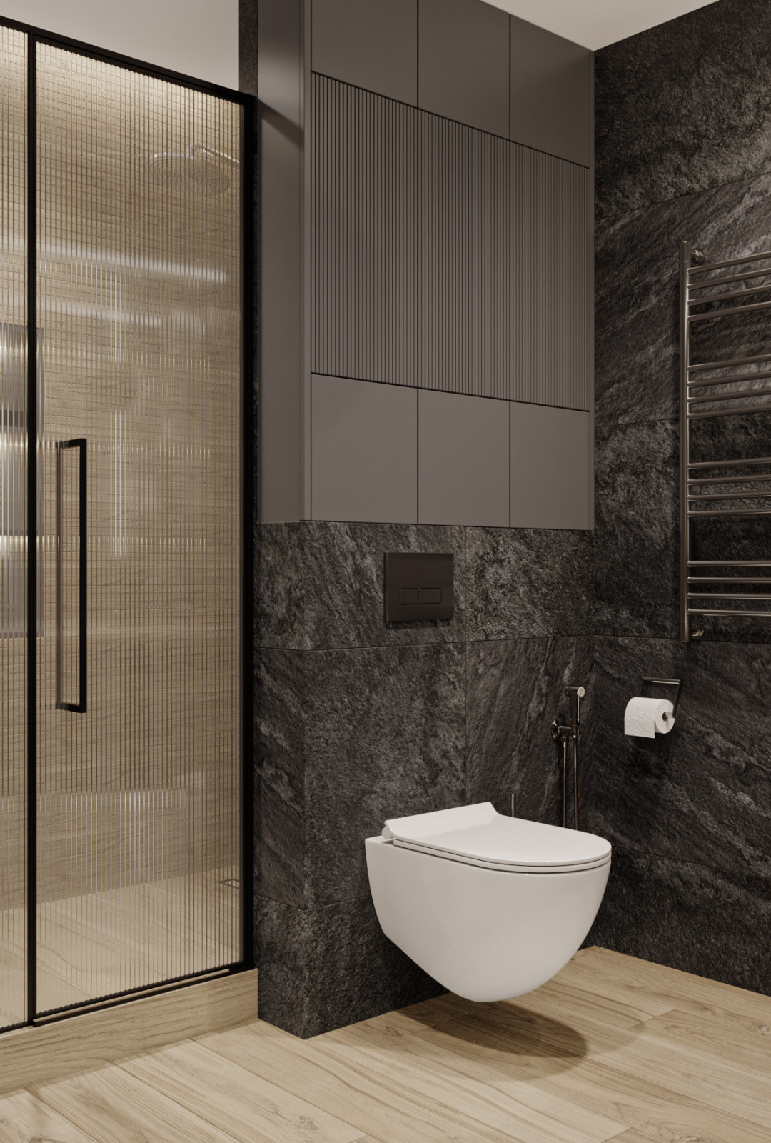 Blackflat. Квартира в ЖК Палаццио, 45 кв.м.