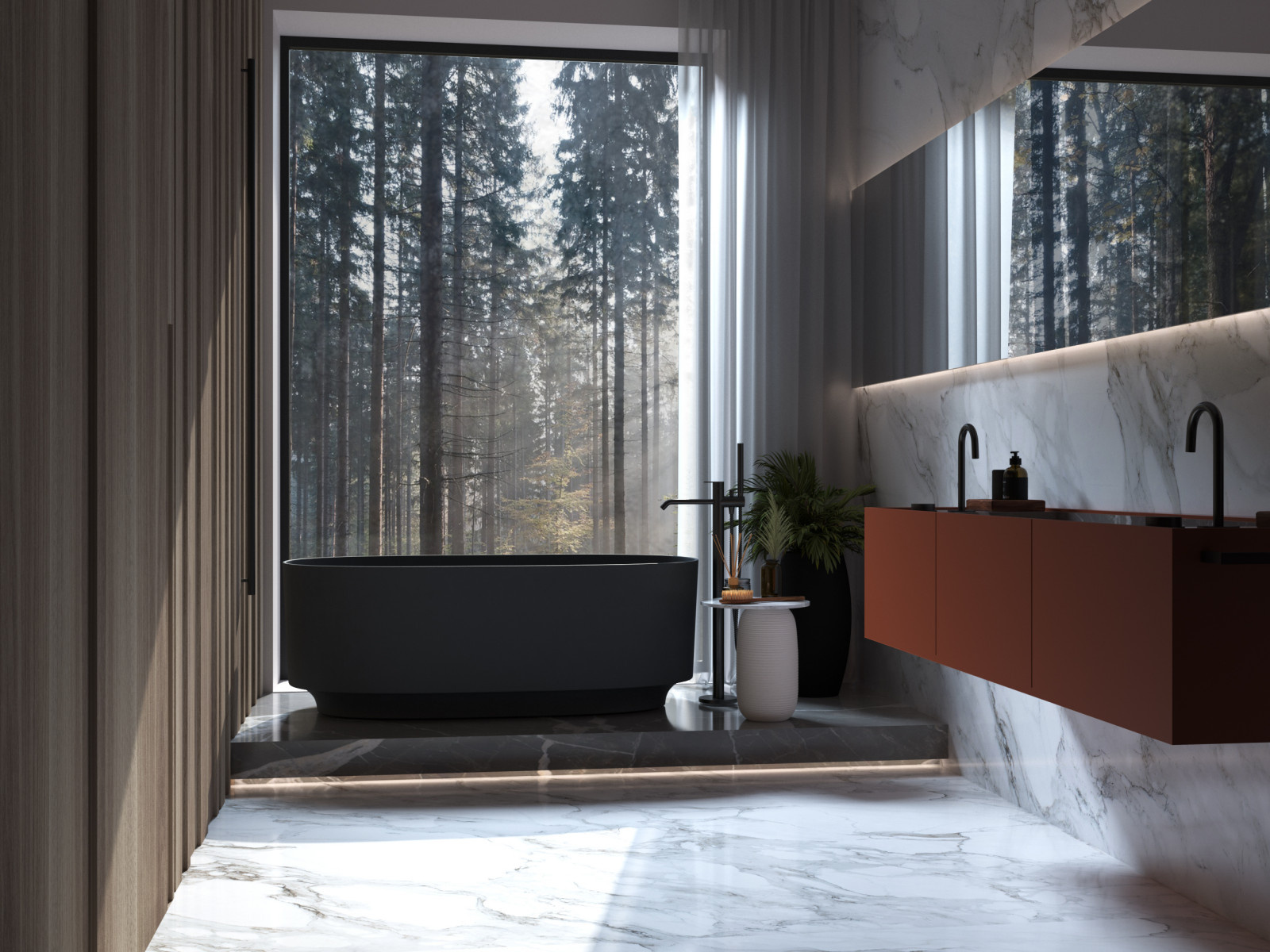 Table Studio/Bathroom with a perfect view