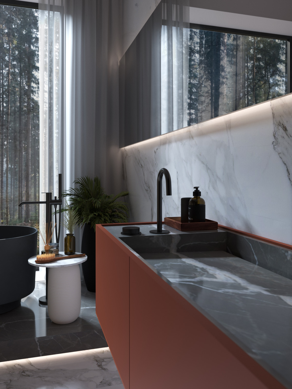 Table Studio/Bathroom with a perfect view
