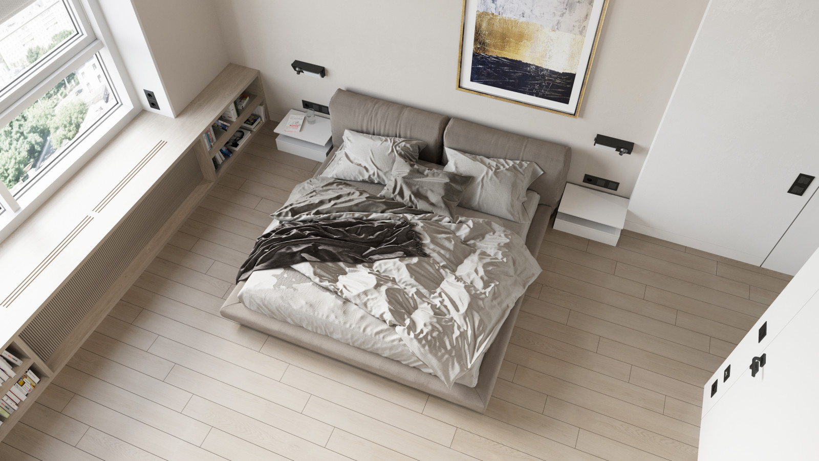 Bedroom in the Residence of Architects