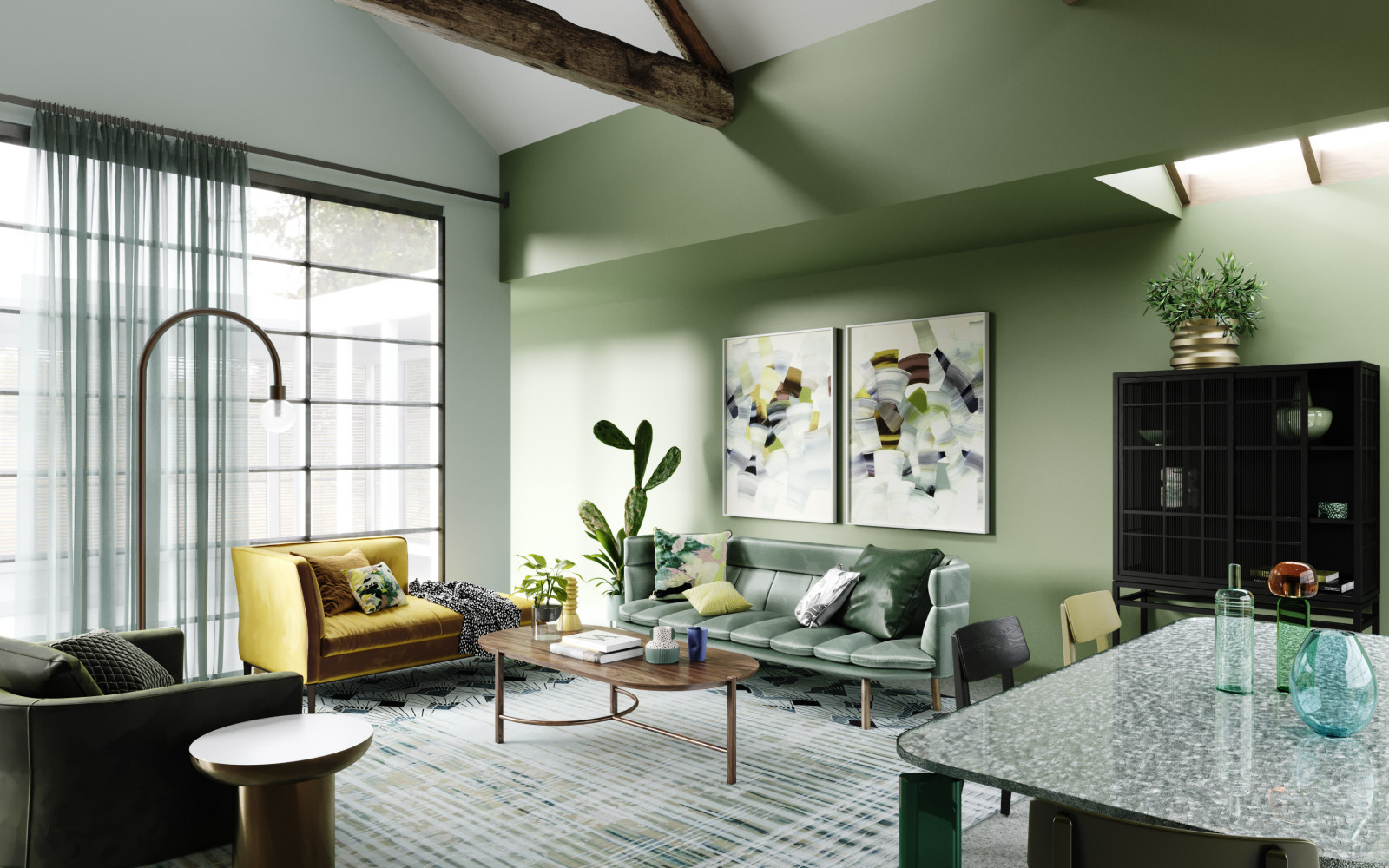 interior design | green minimalism