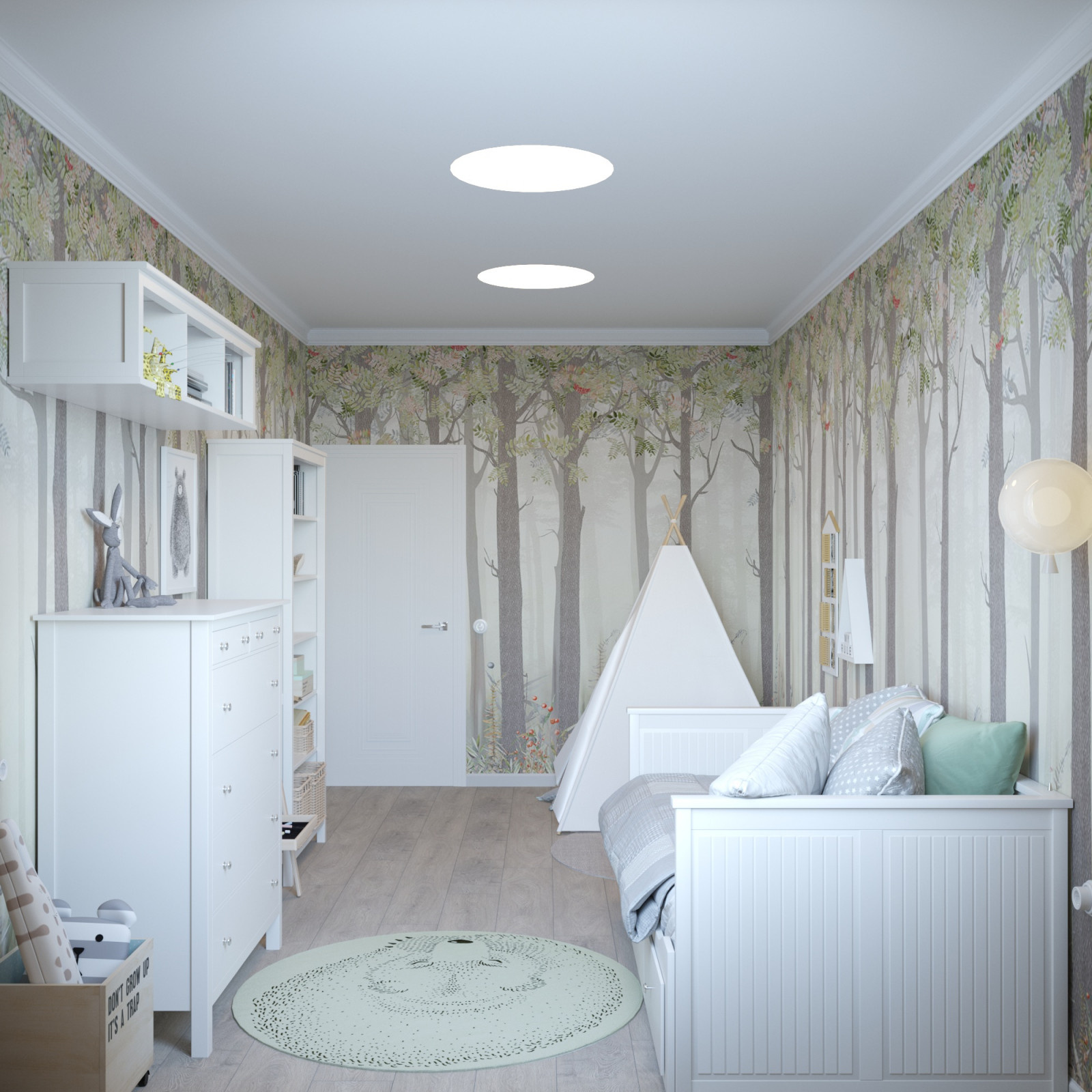Дизайн детской комнаты 15,5 м².