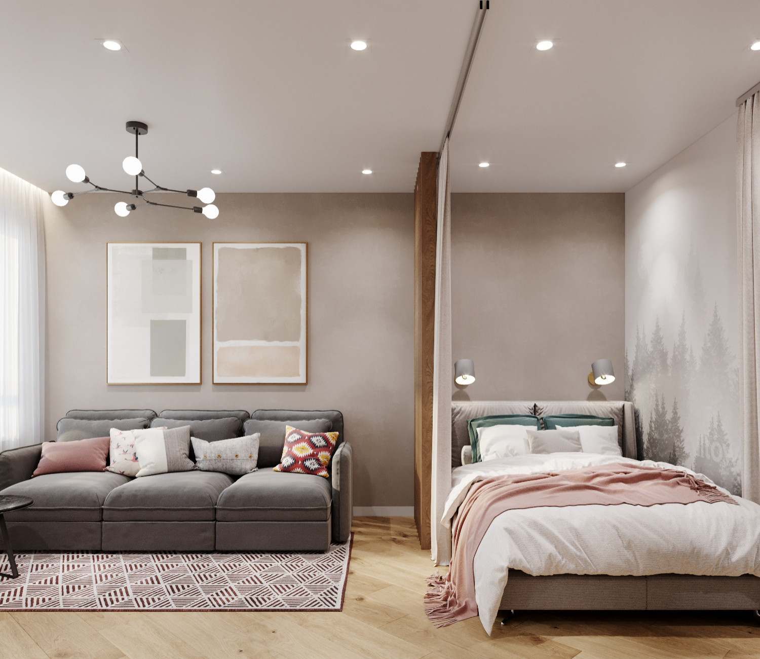 Дизайн- проект квартиры 55,46  м²
